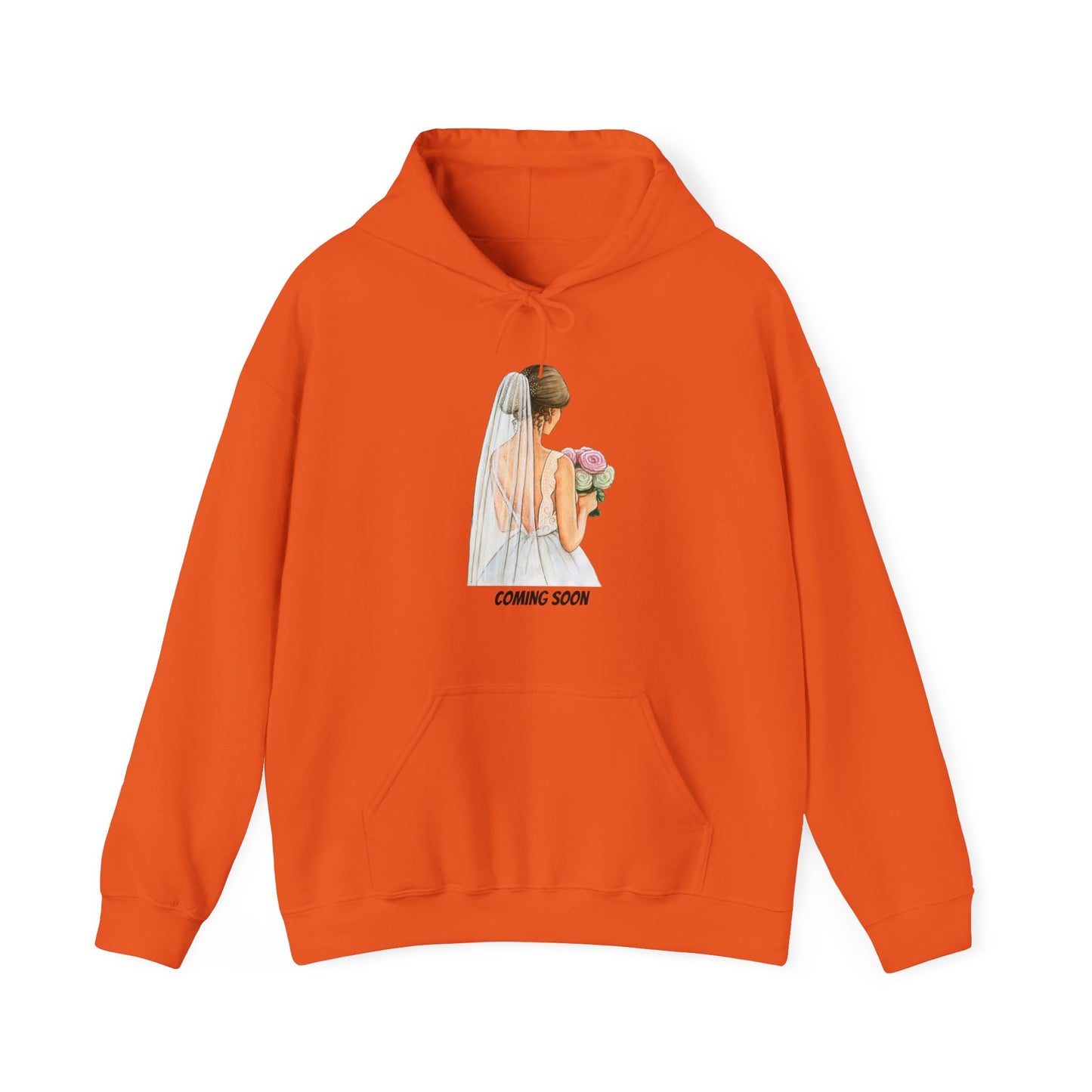 Coming Soon Hoodie Engagement Fiance Pullover Sweater Wedding Bride Bridezilla Marriage Bridesmaids Unisex Hooded Sweatshirt