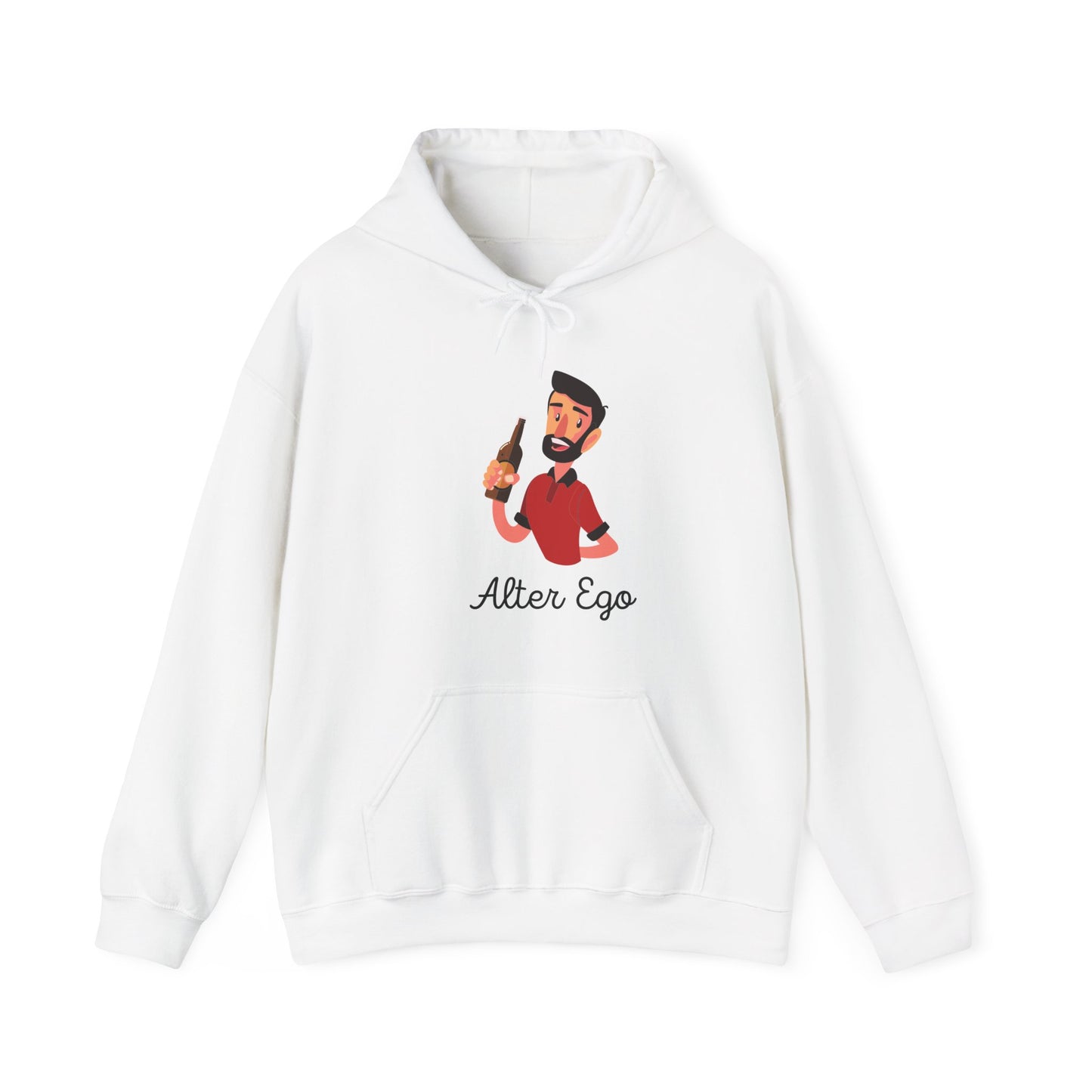 Alter Ego Unisex Heavy Blend Hooded Sweatshirt Personality Twin Drinking Alcoholic Party Shirt Hoodie Sweater Pullover