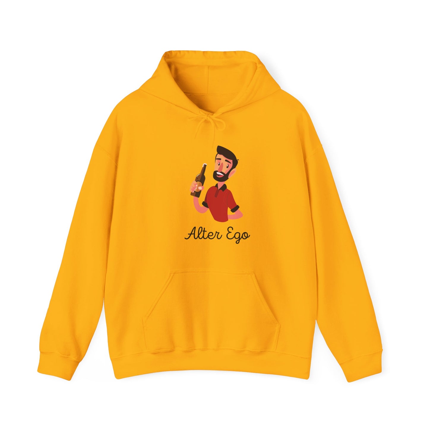 Alter Ego Unisex Heavy Blend Hooded Sweatshirt Personality Twin Drinking Alcoholic Party Shirt Hoodie Sweater Pullover