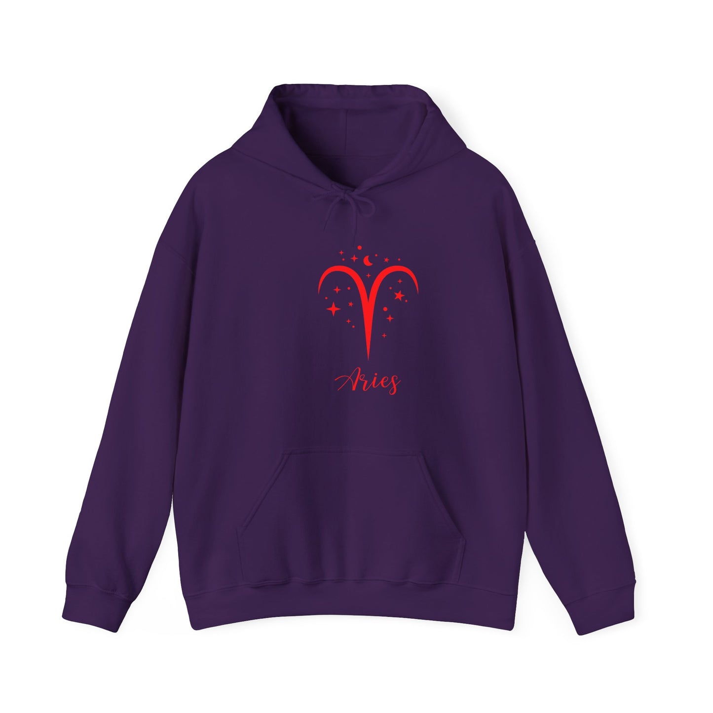Aries Zodiac Sign Unisex Heavy Blend Hooded Sweatshirt