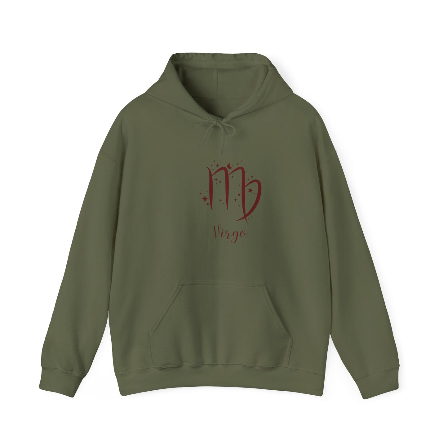 Virgo Zodiac Unisex Heavy Blend Hooded Sweatshirt Astrology Moon Sun Stars Galaxy September Hoodie Sweater Pullover