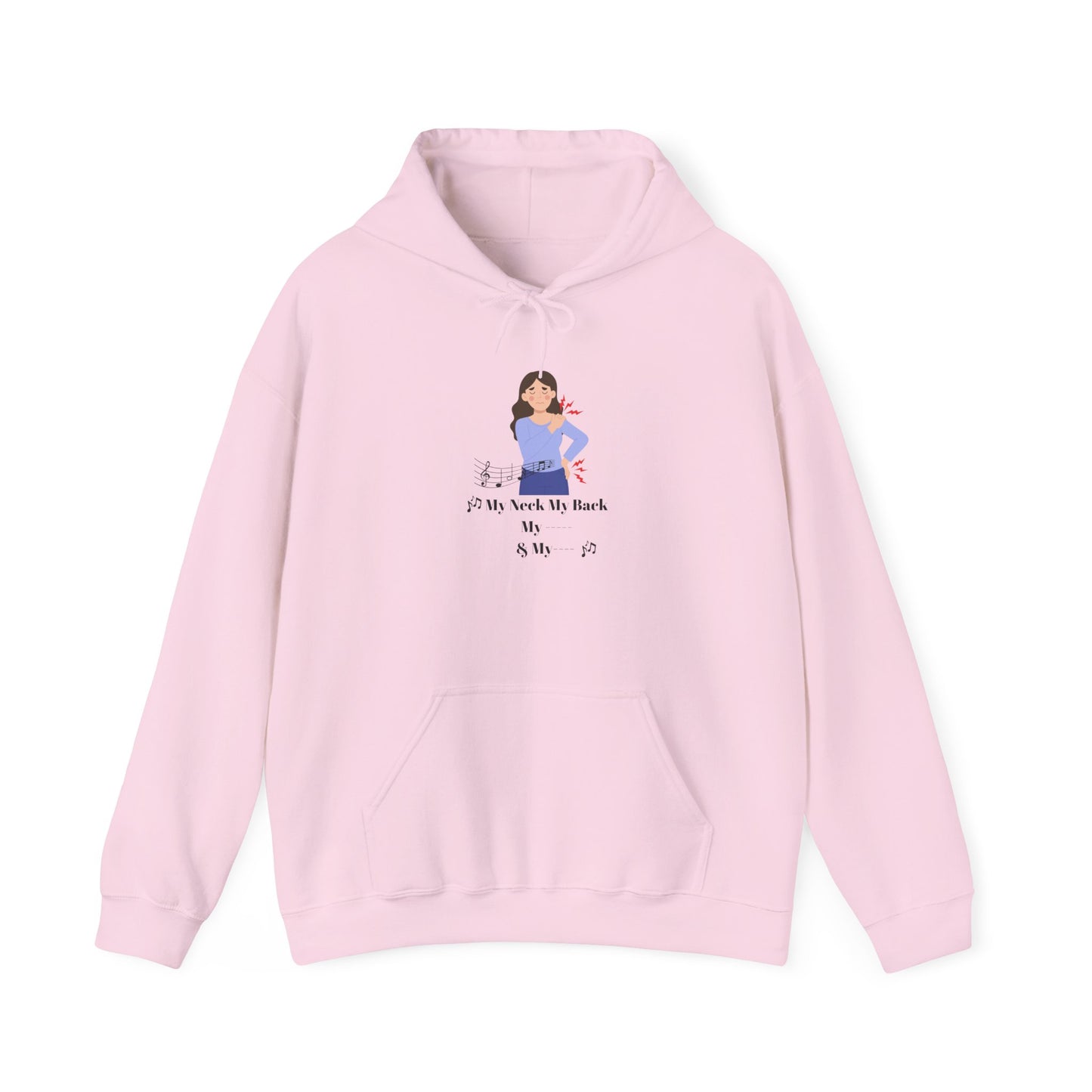 My Neck My Back Hoodie Funny Shirt Old Hip Hop Song Pullover Sweater Unisex Heavy Blend