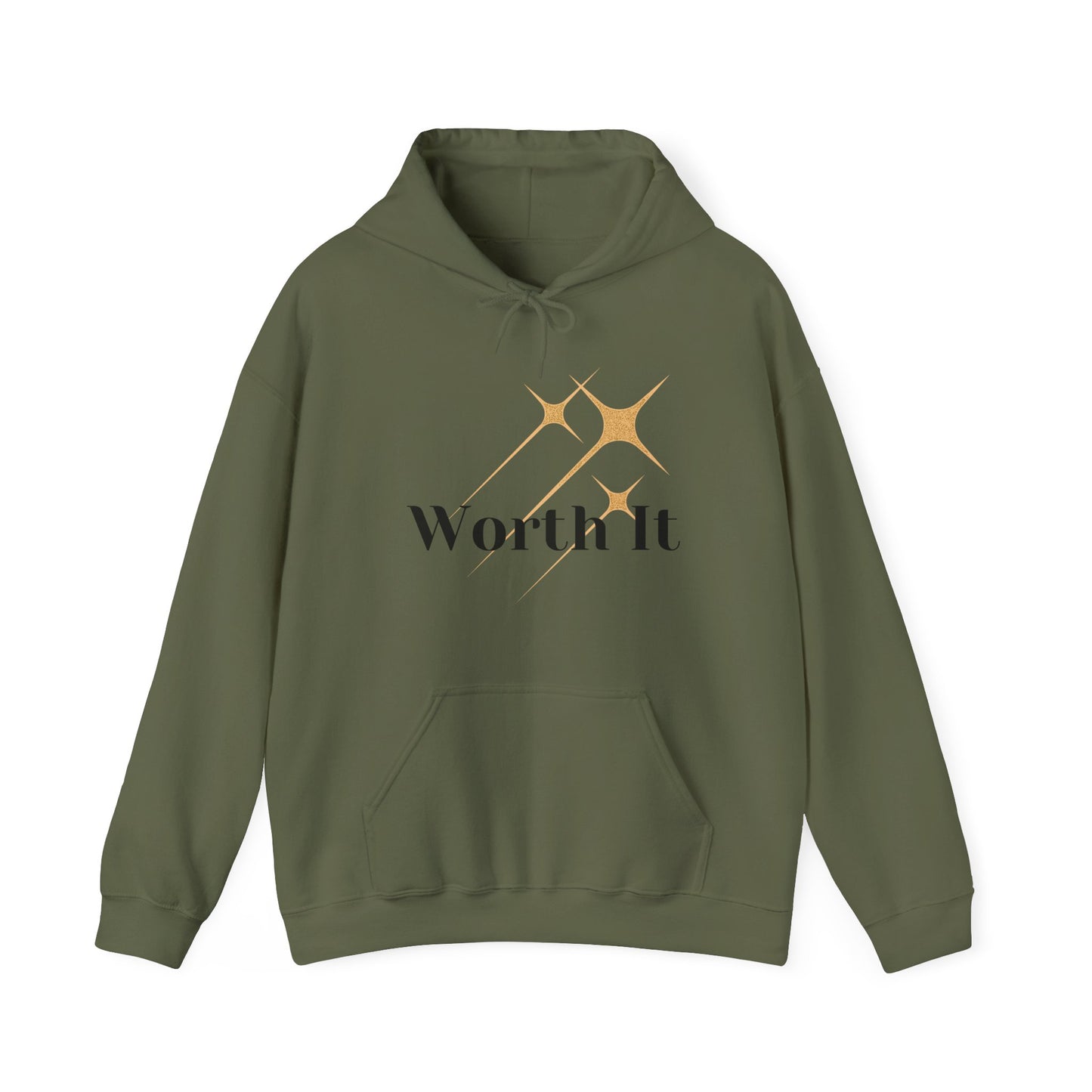 Worth It Unisex Heavy Blend™ Hooded Sweatshirt Self Love Confident Self Confidence Baddie Catch Siren