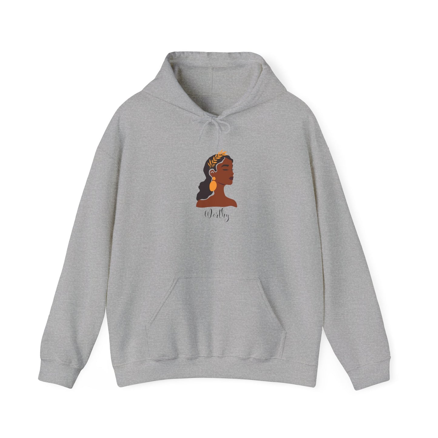 Worthy Sweater Pullover Empowered Woman Unisex Heavy Blend Hooded Sweatshirt