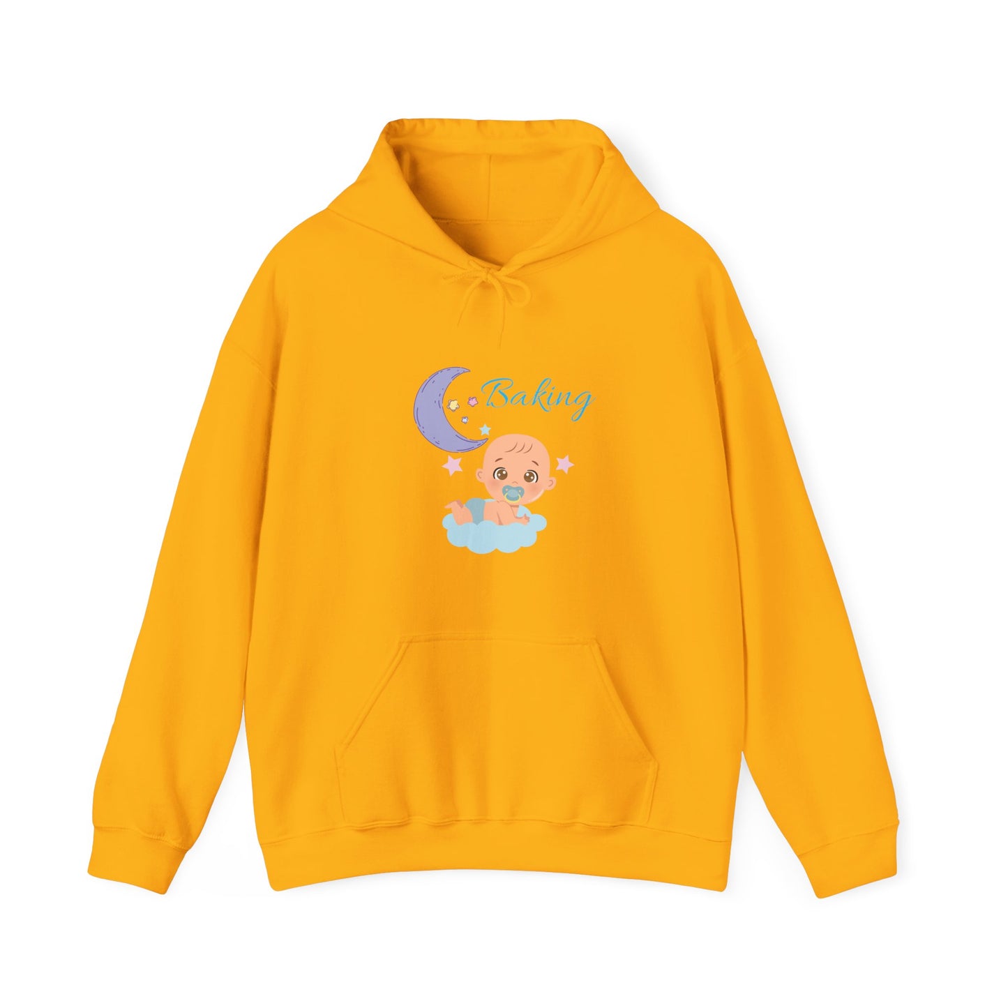 Baking Unisex Heavy Blend Hooded Sweatshirt Pregnancy Pullover Sweater Pregnancy Announcement Baby Bump