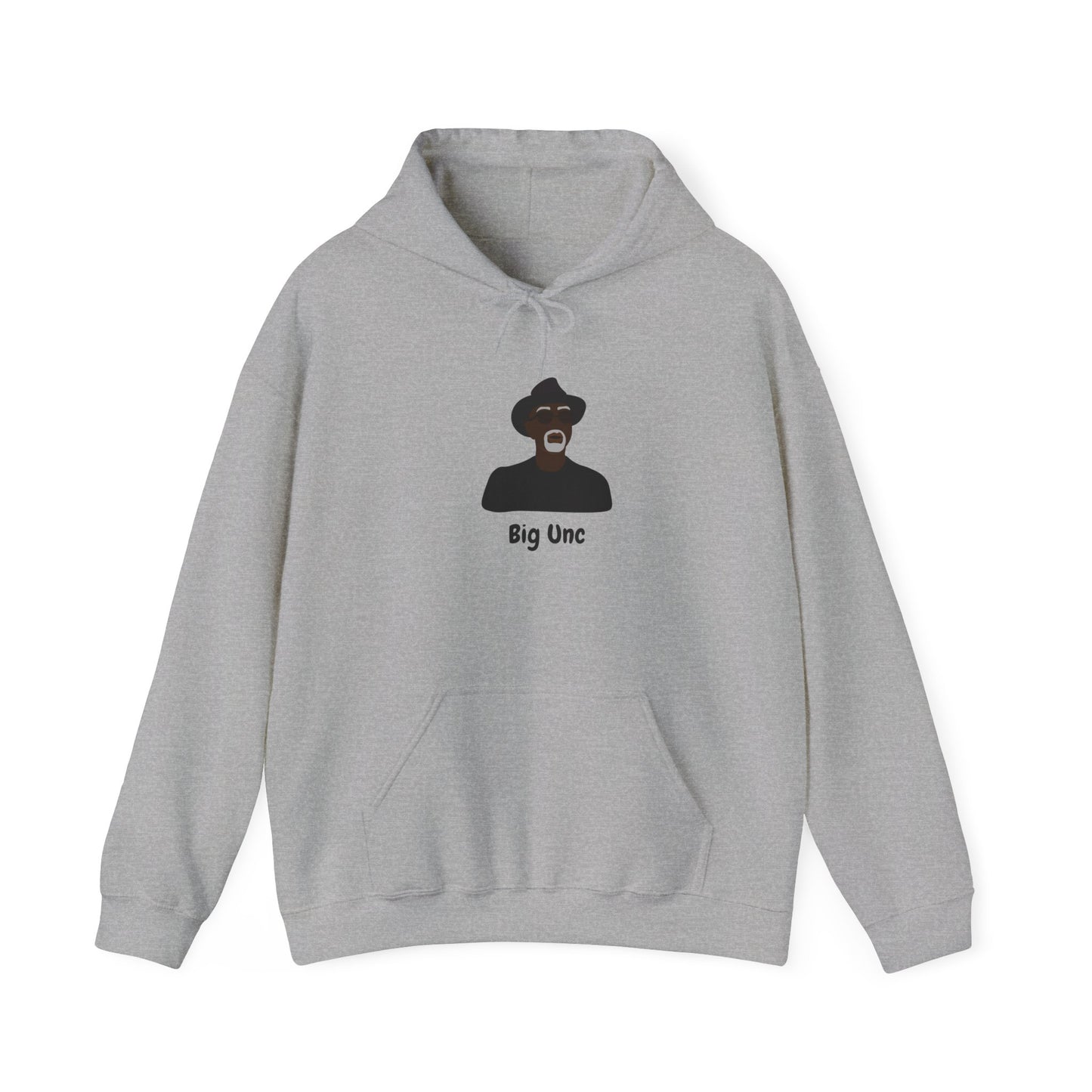 Big Unc Hoodie Unisex Heavy Blend™ Hooded Sweatshirt Big Uncle Slang African American Black Man Older Man Pullover Sweatshirt Hoodie