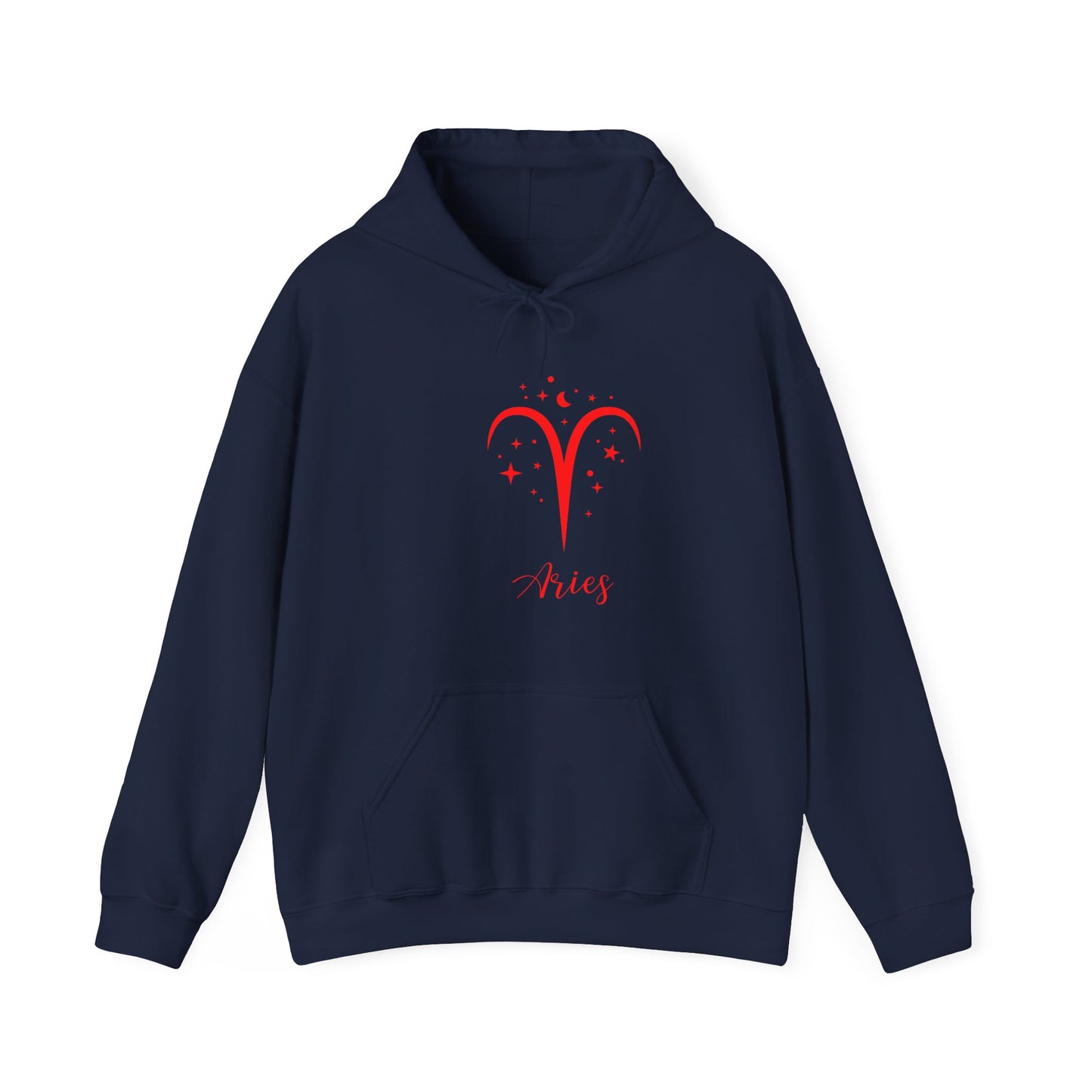Aries Zodiac Sign Unisex Heavy Blend Hooded Sweatshirt