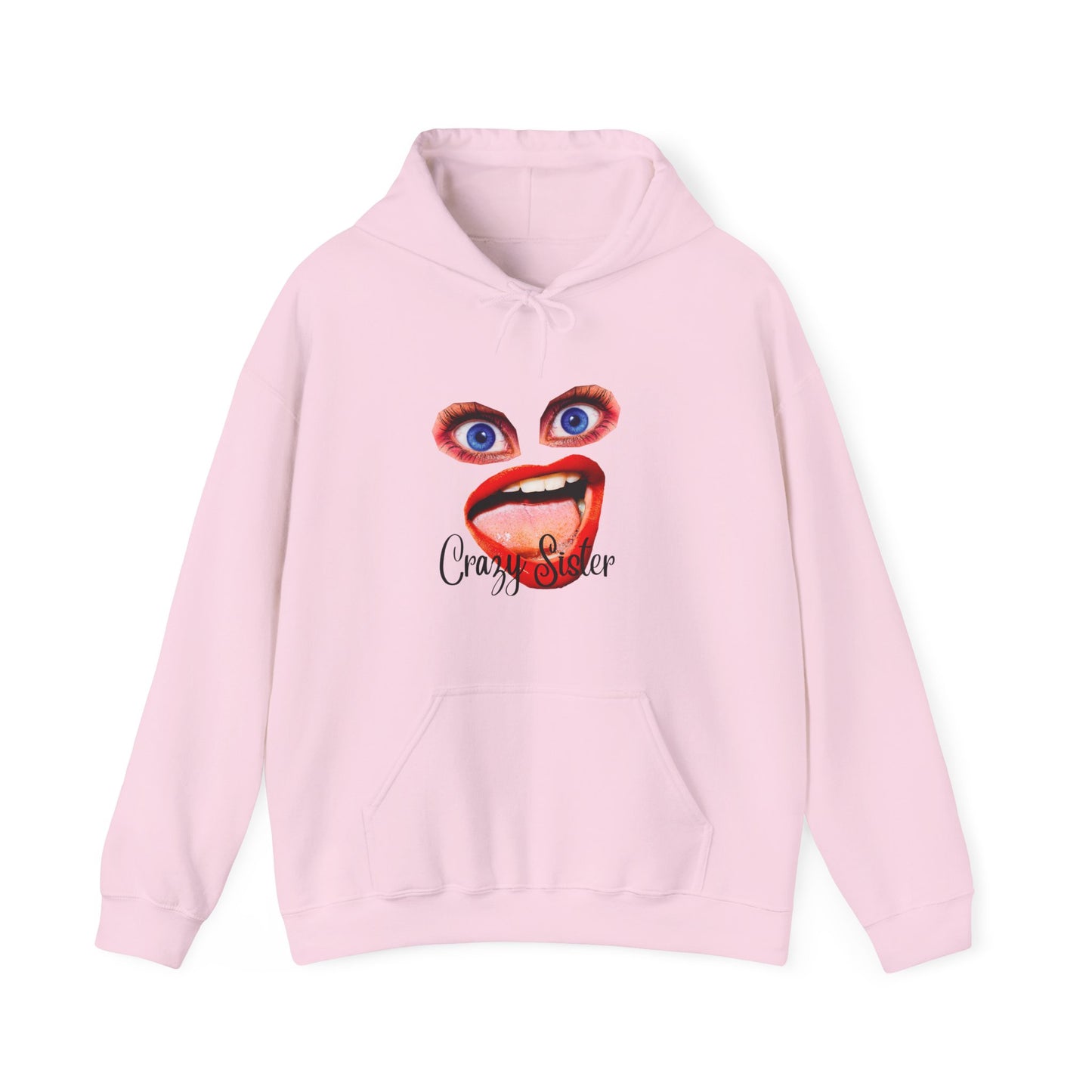 Crazy Sister Unisex Heavy Blend Hooded Sweatshirt Sibling Shirt