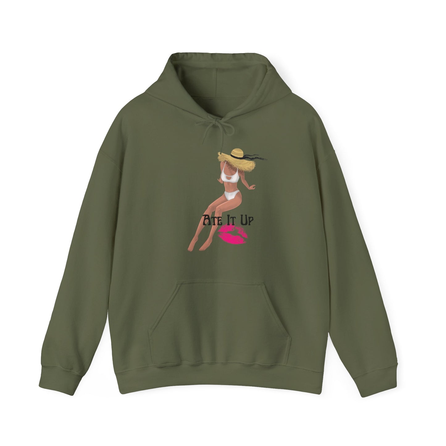 Ate It Up Unisex Heavy Blend Hooded Sweatshirt Sexy Fine Baddie Diva Model Hoodie Sweater Pullover
