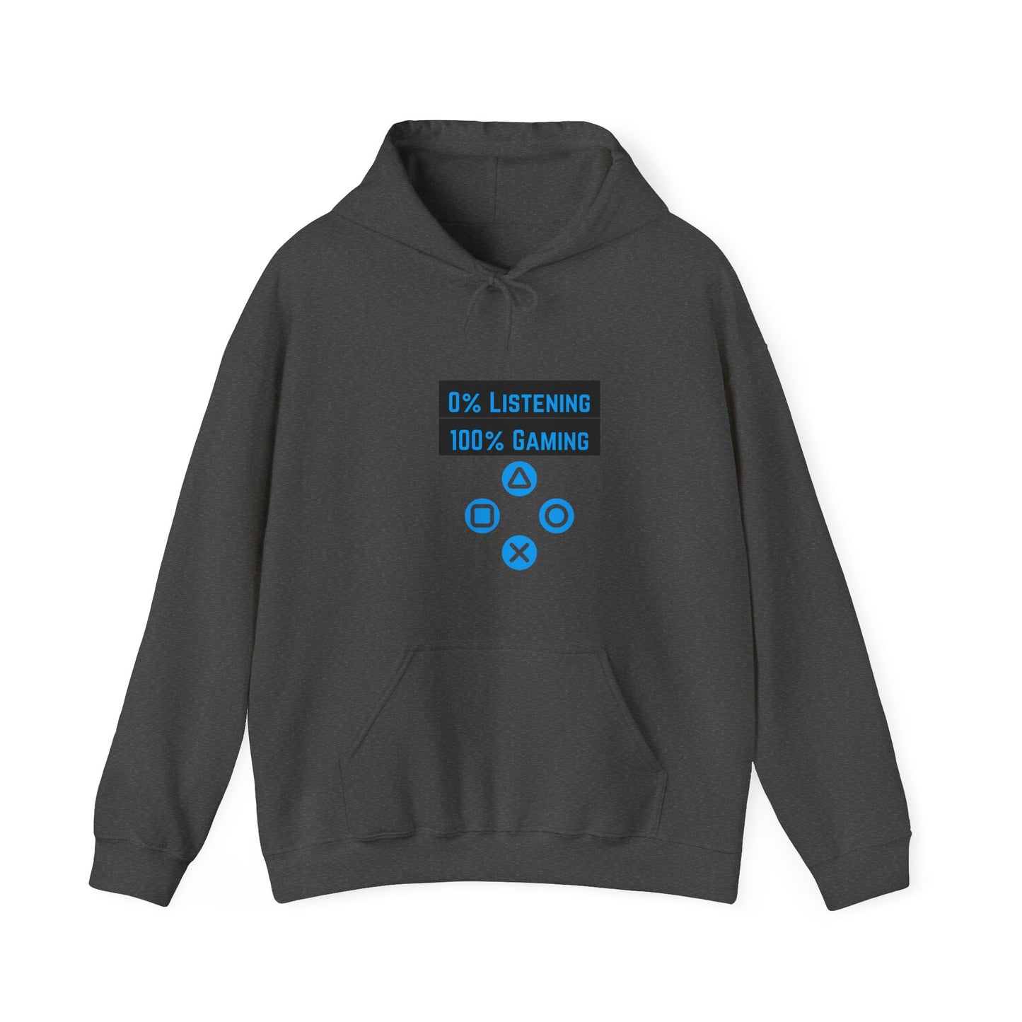 0% Listening 100 Percent Gaming Unisex Heavy Blend™ Hooded Sweatshirt Gaming Video Games Hoodie Sweater Pullover