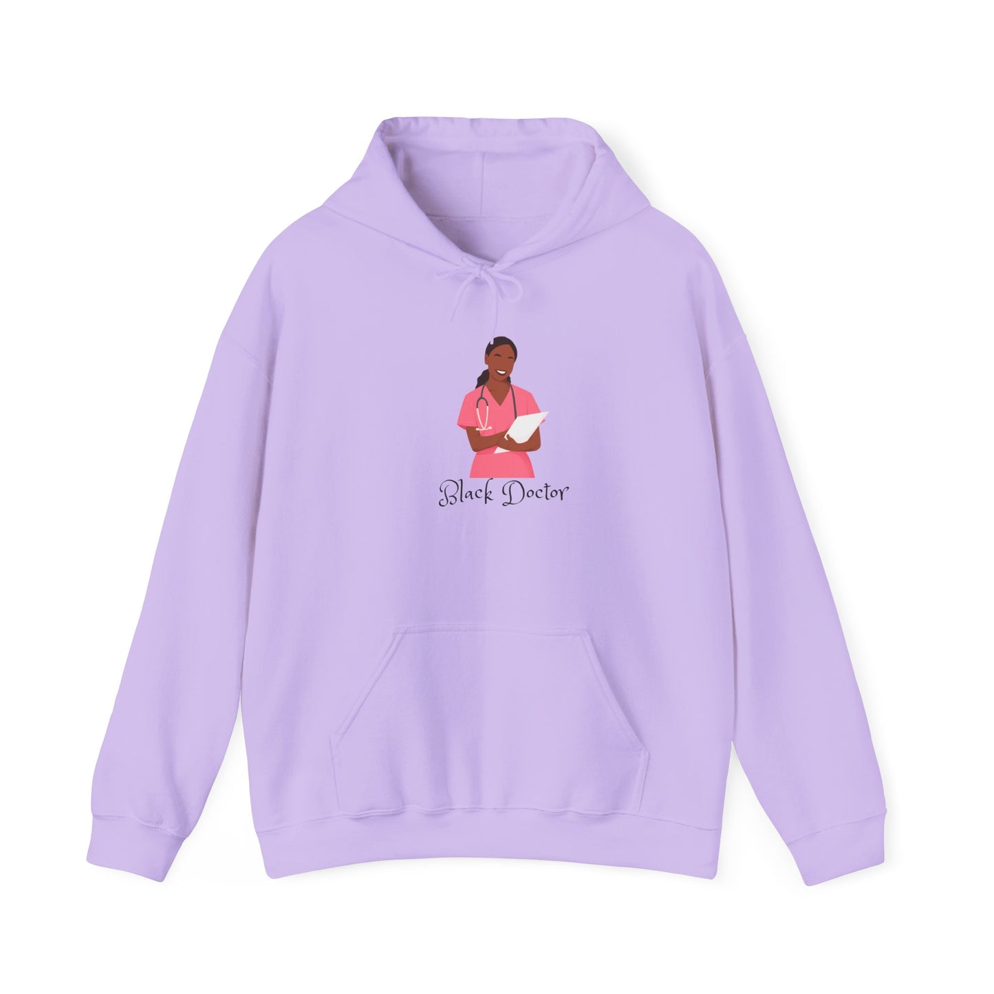 Black Doctor Hoodie Sweatshirt for Medical Professionals Great Gift for Graduations Healthcare Workers Inspirational Pullover Sweater
