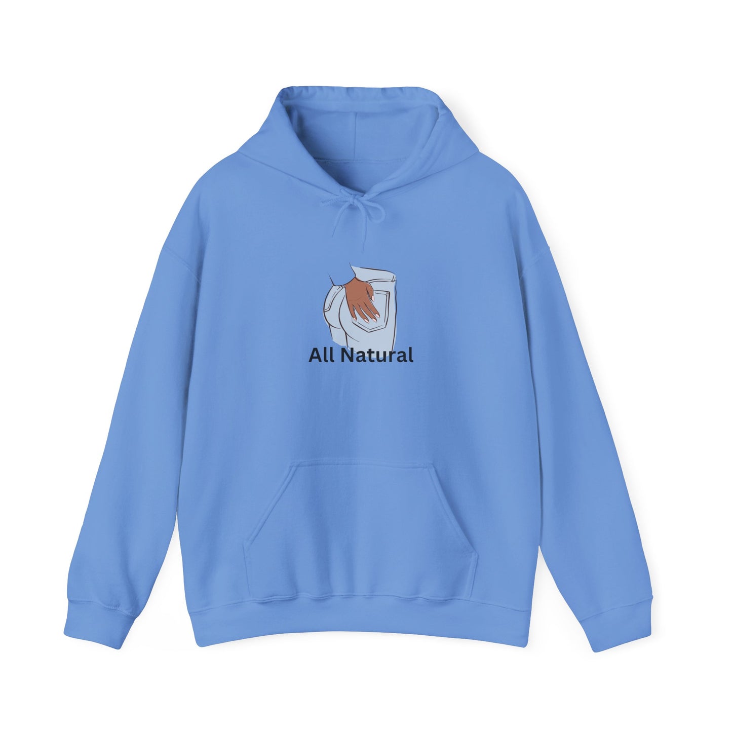 All Natural Hoodie Unisex Heavy Blend™ Hooded Sweatshirt No BBL No Fake Butt Home Grown Ass Pullover Sweater