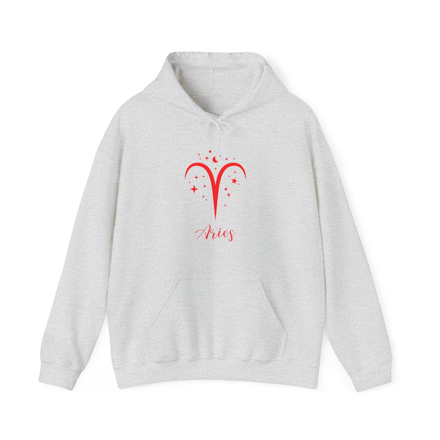 Aries Zodiac Astrology With Traits Unisex Heavy Blend Hooded Sweatshirt
