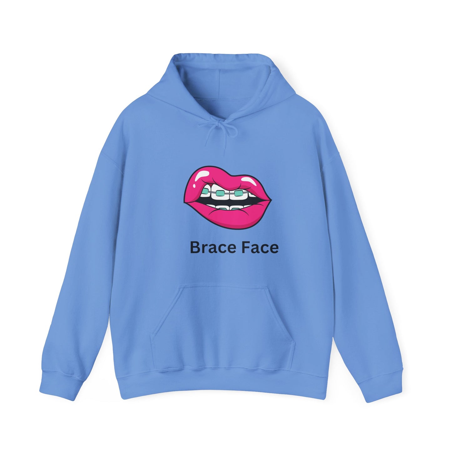 Brace Face Unisex Heavy Blend™ Hooded Sweatshirt Braces Aligners Straight Teeth Braces Journey Hoodie Sweater Pullover
