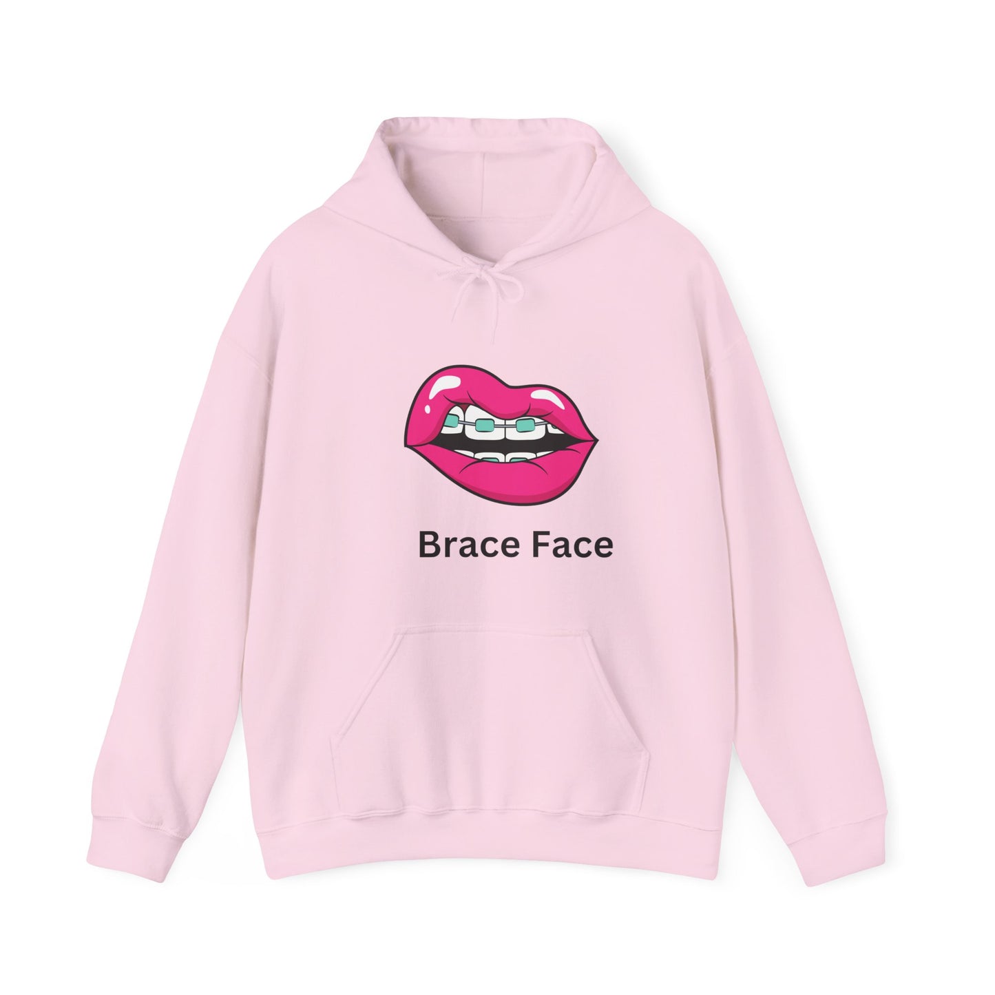 Brace Face Unisex Heavy Blend™ Hooded Sweatshirt Braces Aligners Straight Teeth Braces Journey Hoodie Sweater Pullover