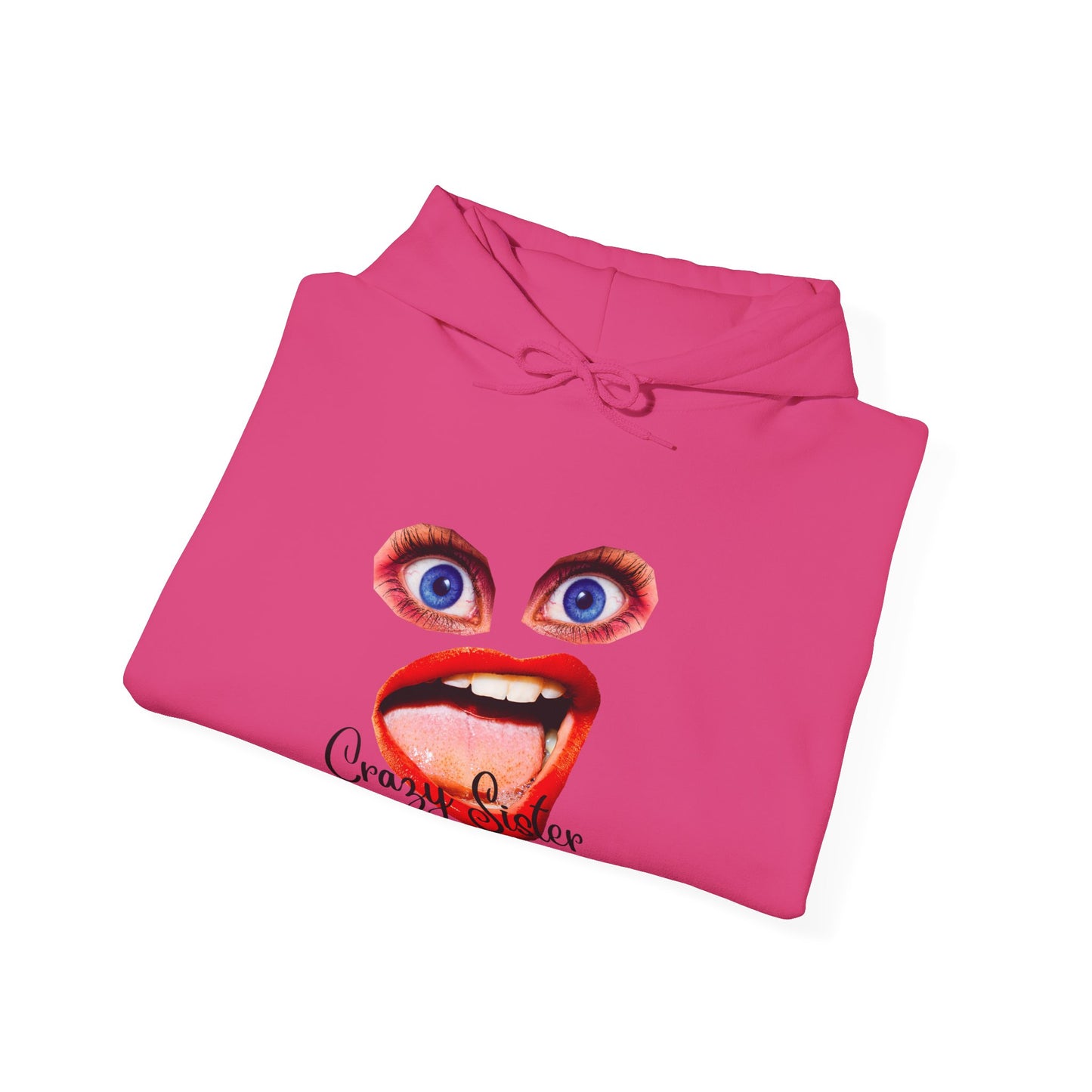 Crazy Sister Unisex Heavy Blend Hooded Sweatshirt Sibling Shirt