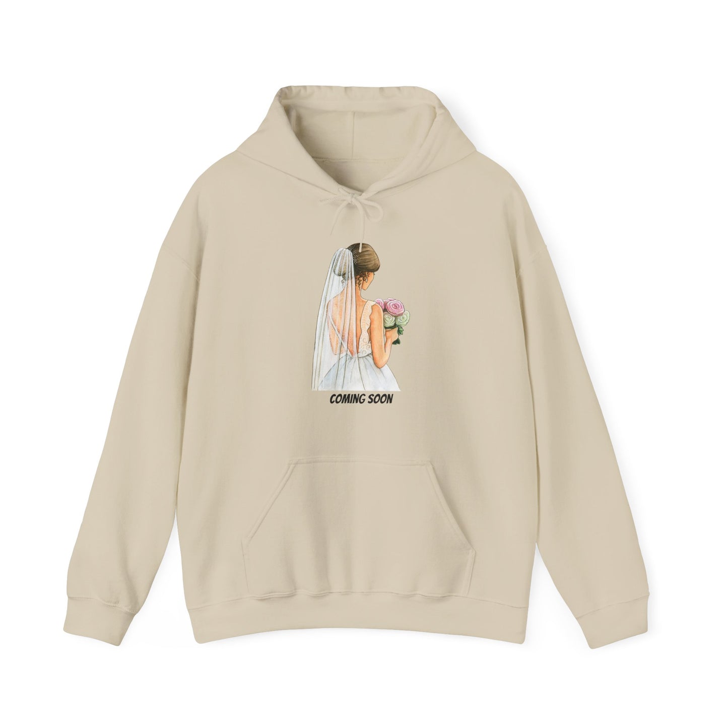 Coming Soon Hoodie Engagement Fiance Pullover Sweater Wedding Bride Bridezilla Marriage Bridesmaids Unisex Hooded Sweatshirt