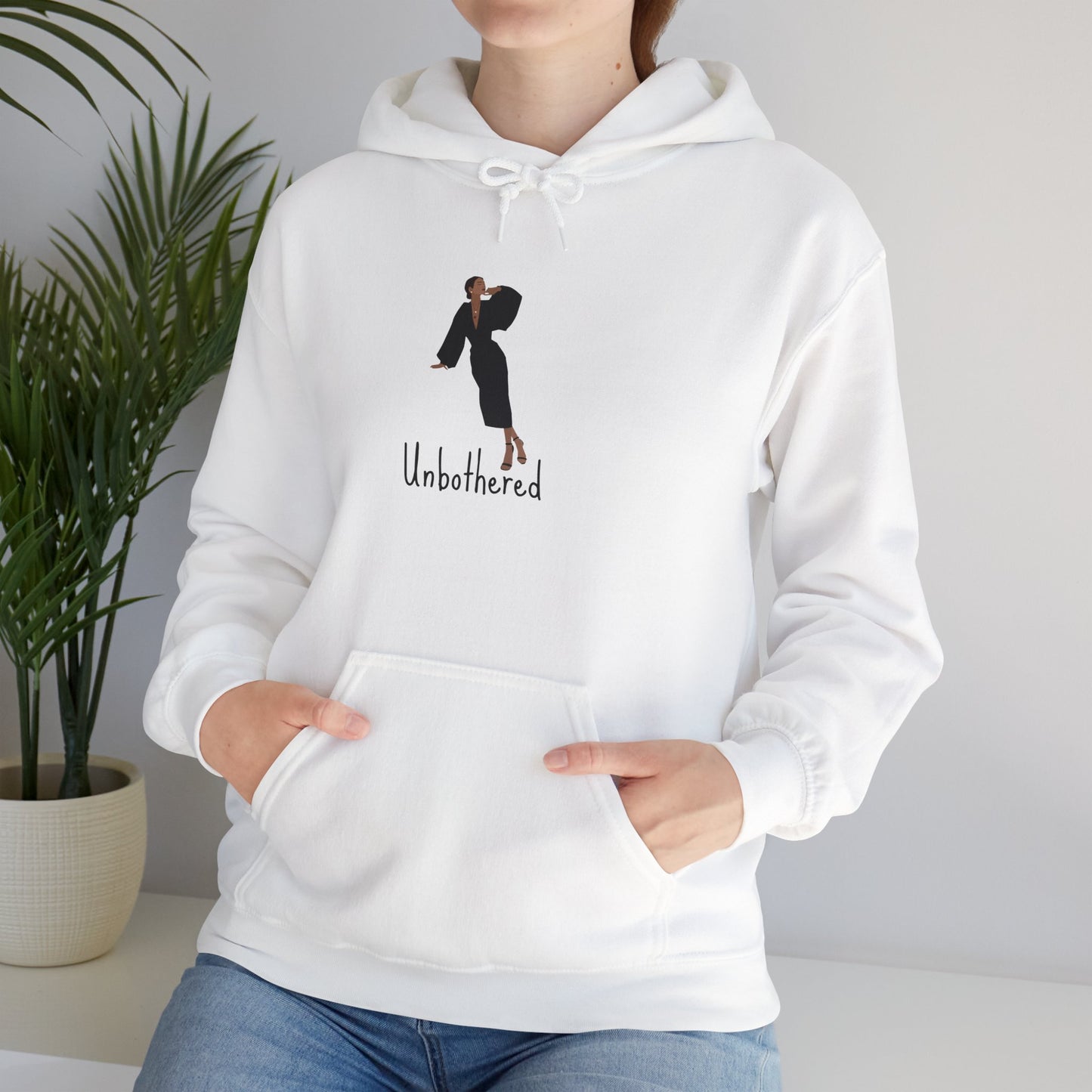 Unbothered Unisex Heavy Blend Hooded Sweatshirt Hoodie Sweater Pullover