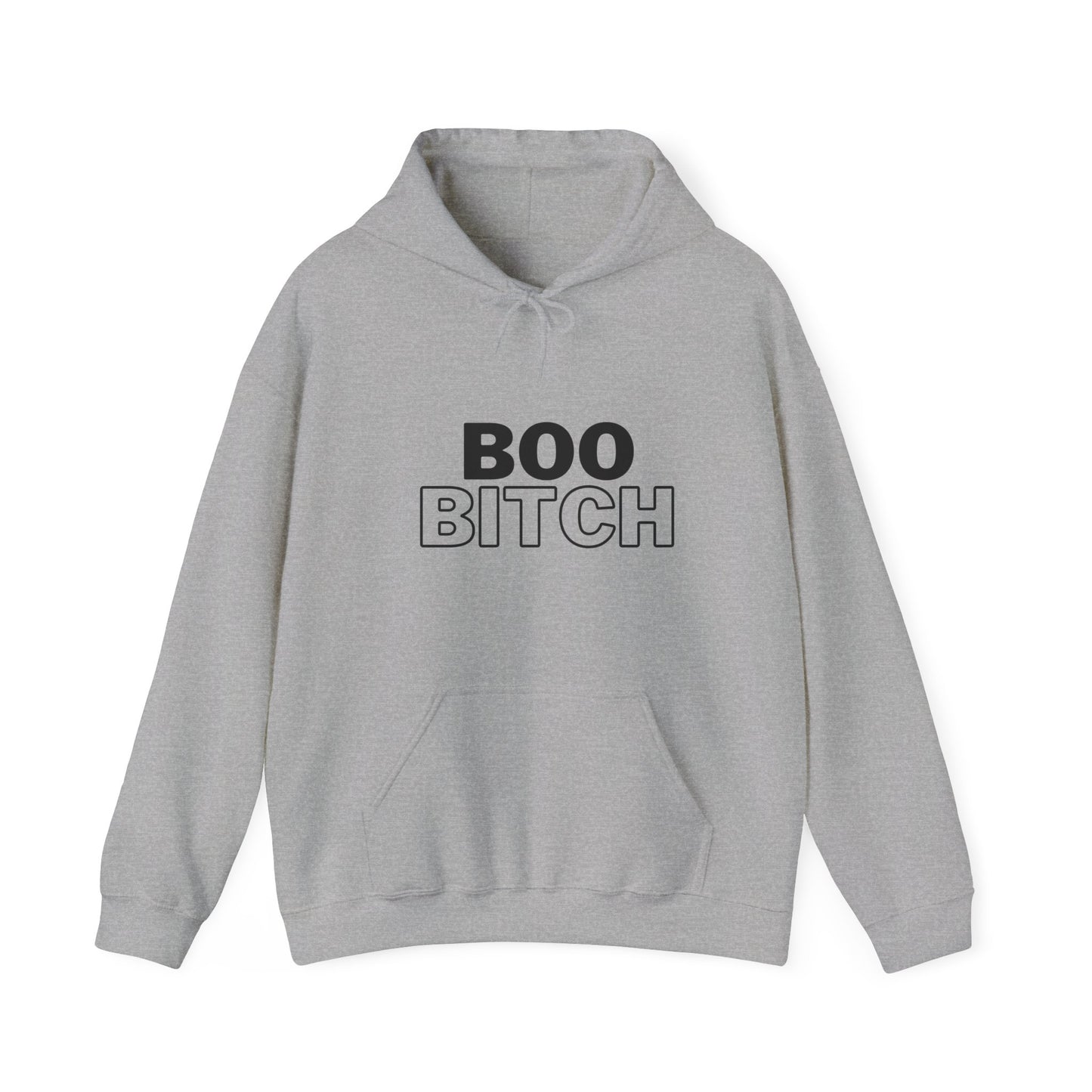 Boo Bitch Unisex Heavy Blend™ Hooded Sweatshirt Halloween Spooky Season Fall Ghost