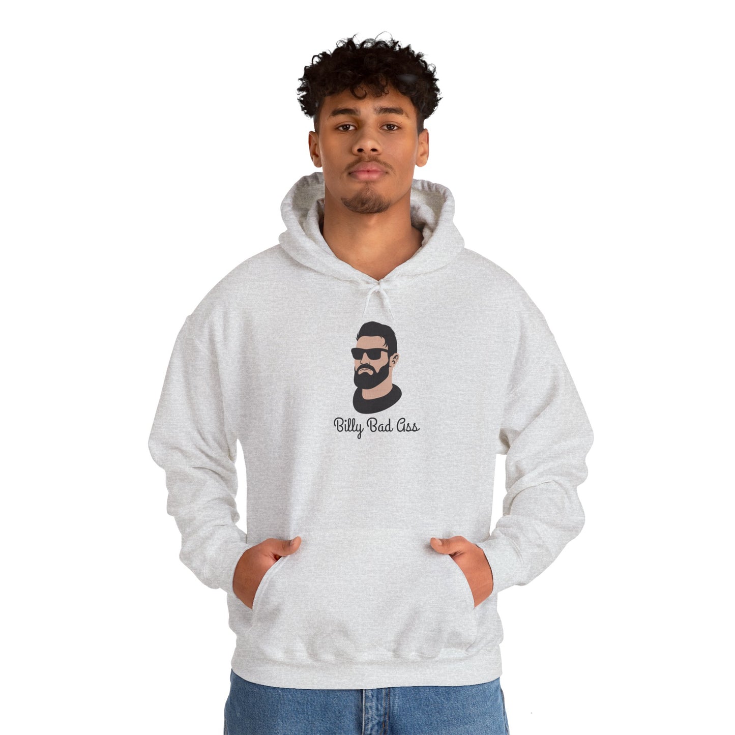 Billy Bad A Unisex Heavy Blend Hooded Sweatshirt Tough Guy Pullover Sweater