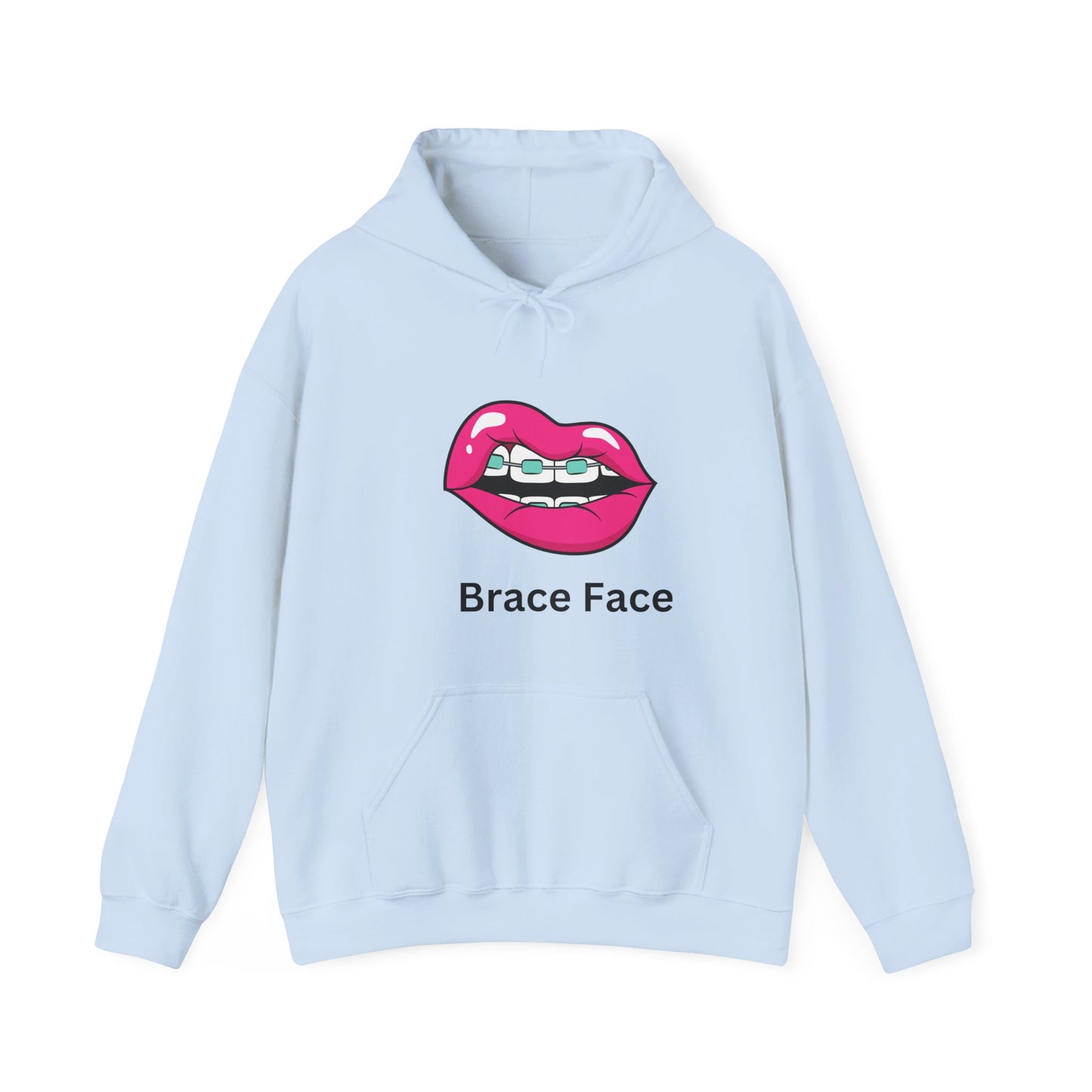 Brace Face Unisex Heavy Blend™ Hooded Sweatshirt Braces Aligners Straight Teeth Braces Journey Hoodie Sweater Pullover
