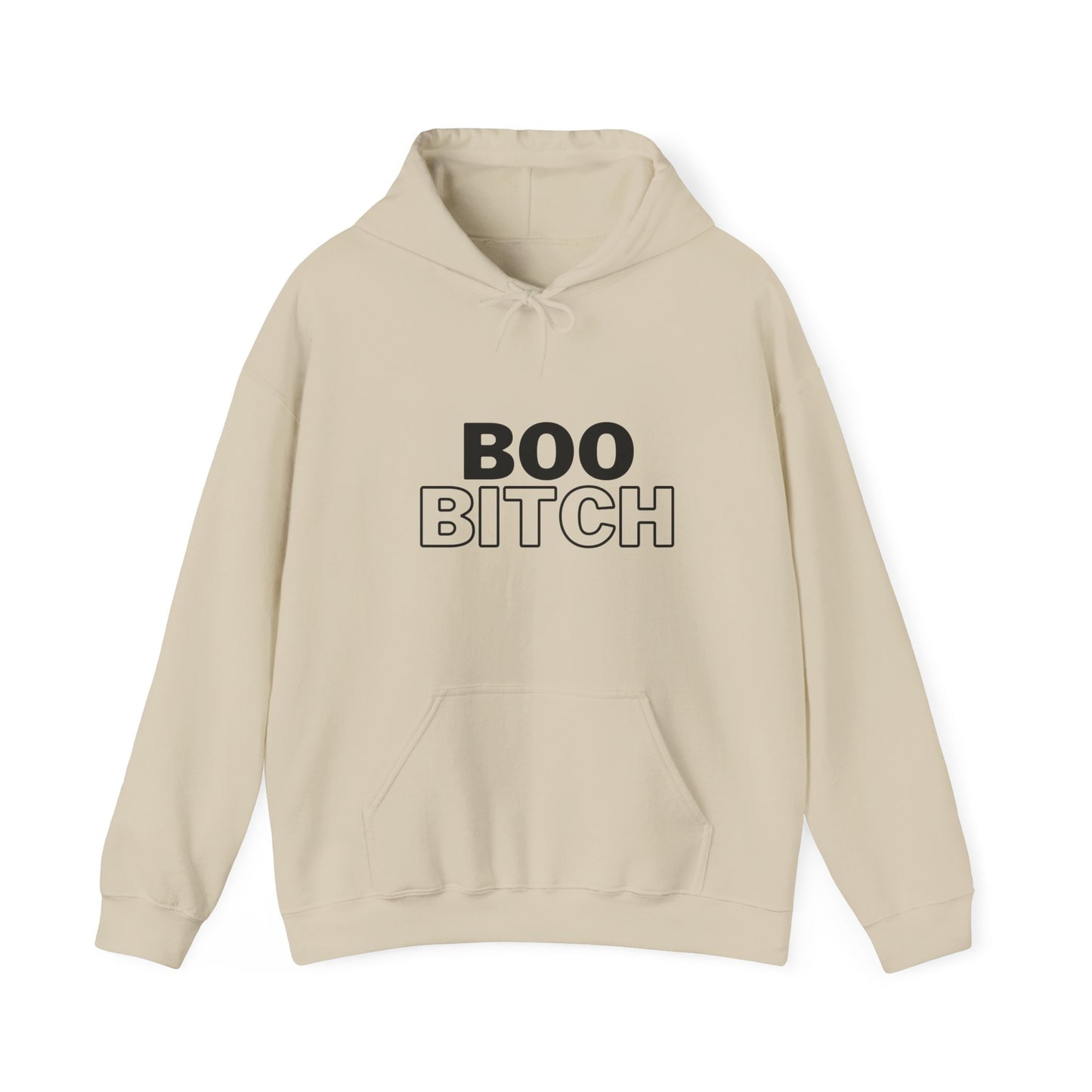 Boo Bitch Unisex Heavy Blend™ Hooded Sweatshirt Halloween Spooky Season Fall Ghost