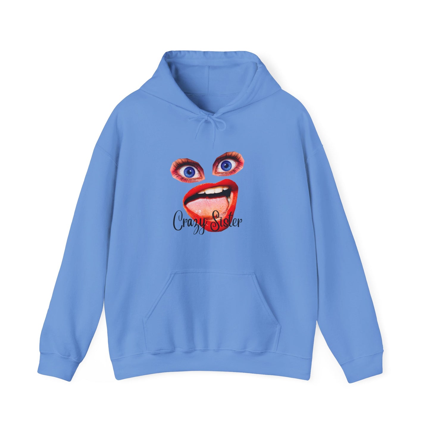 Crazy Sister Unisex Heavy Blend Hooded Sweatshirt Sibling Shirt