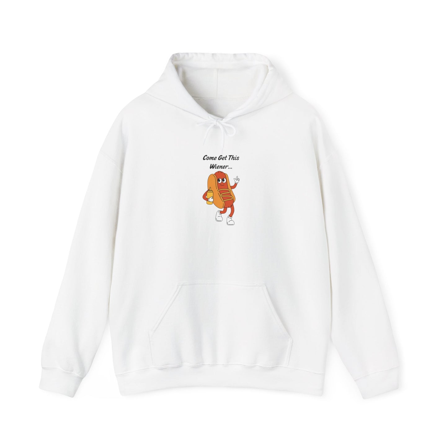 Come Get This Wiener Hoodie Sweater Funny Hotdog Raunchy Sweatshirt Unisex Pullover Sweater