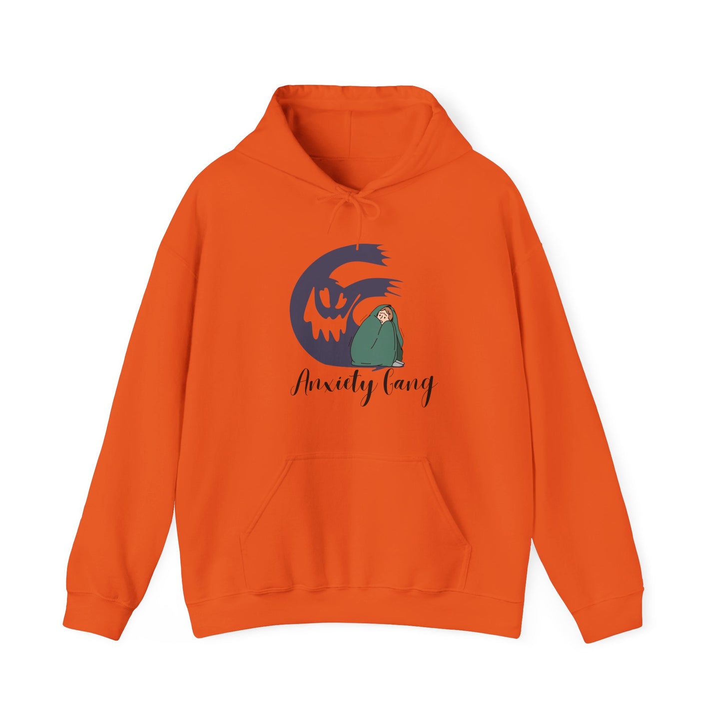 Anxiety Gang Unisex Heavy Blend™ Hooded Sweatshirt Stress Shirt Anxiety Attack