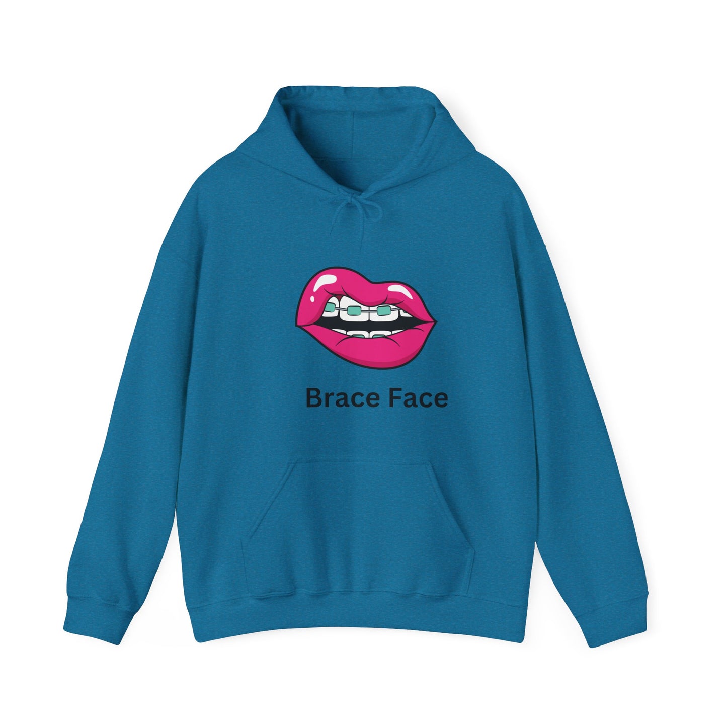 Brace Face Unisex Heavy Blend™ Hooded Sweatshirt Braces Aligners Straight Teeth Braces Journey Hoodie Sweater Pullover