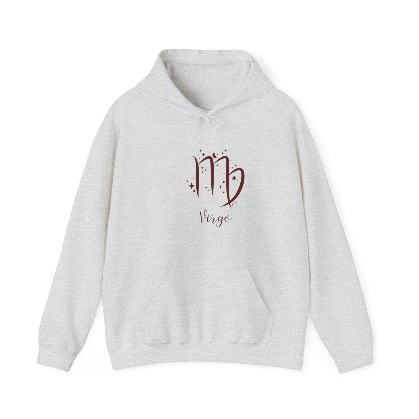 Virgo Zodiac Unisex Heavy Blend Hooded Sweatshirt Astrology Moon Sun Stars Galaxy September Hoodie Sweater Pullover