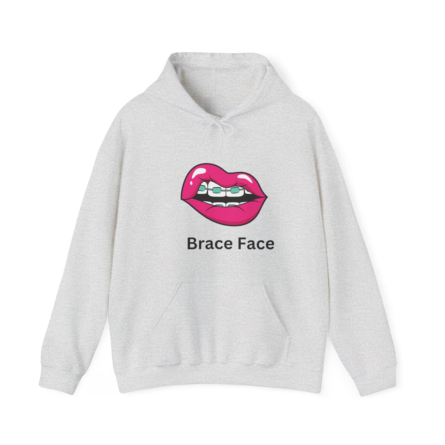 Brace Face Unisex Heavy Blend™ Hooded Sweatshirt Braces Aligners Straight Teeth Braces Journey Hoodie Sweater Pullover