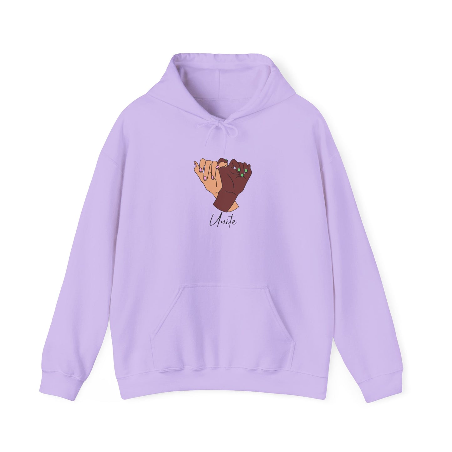 Unite Sweater Pullover Unisex Hoodie - 'Unite' Graphic Sweatshirt for Social Awareness and Solidarity