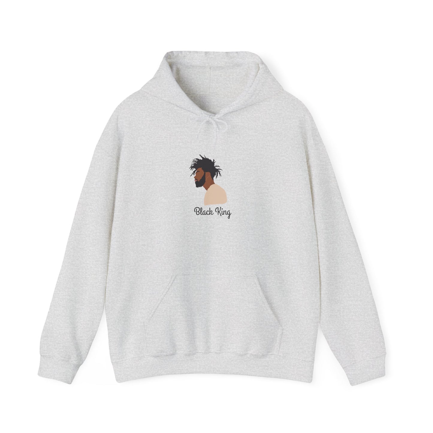Black King Hoodie Unisex Heavy Blend™ Hooded Sweatshirt African American Black Man Dreadlocks Locs Culture Sweater Sweatshirt