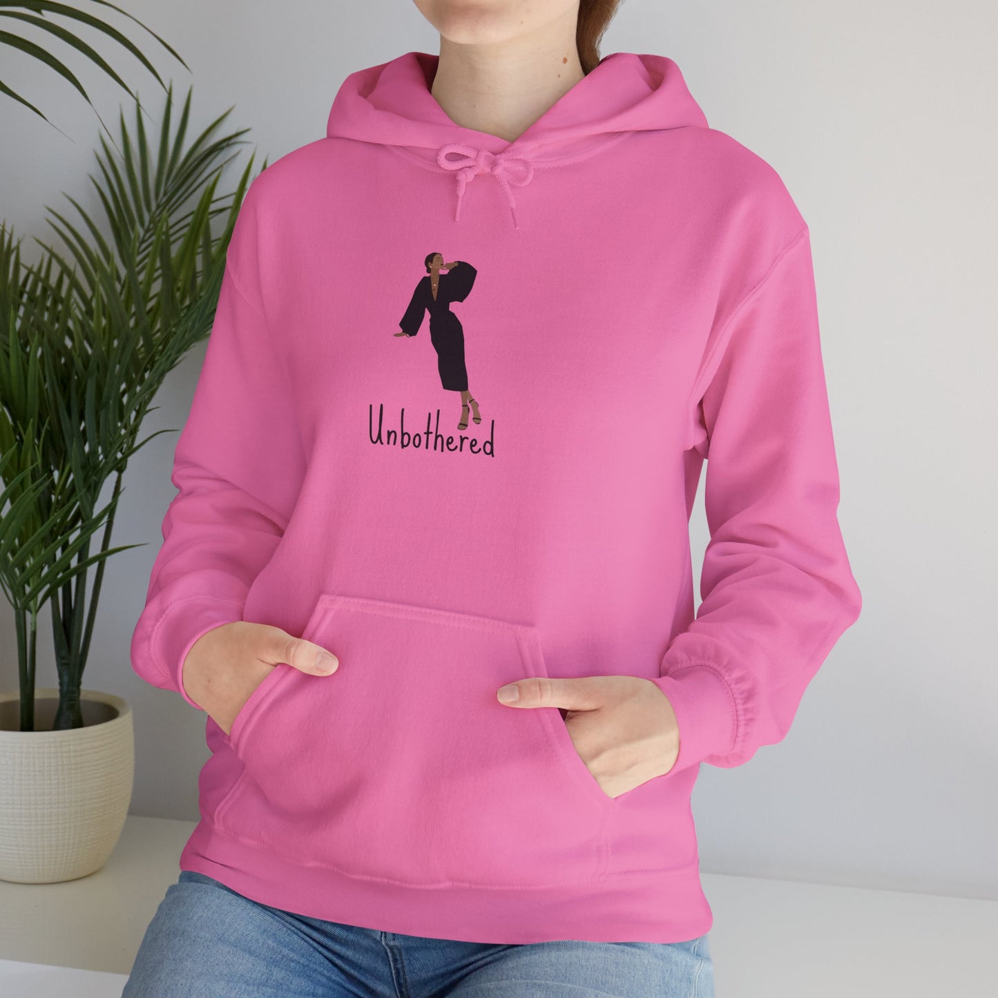 Unbothered Unisex Heavy Blend Hooded Sweatshirt Hoodie Sweater Pullover