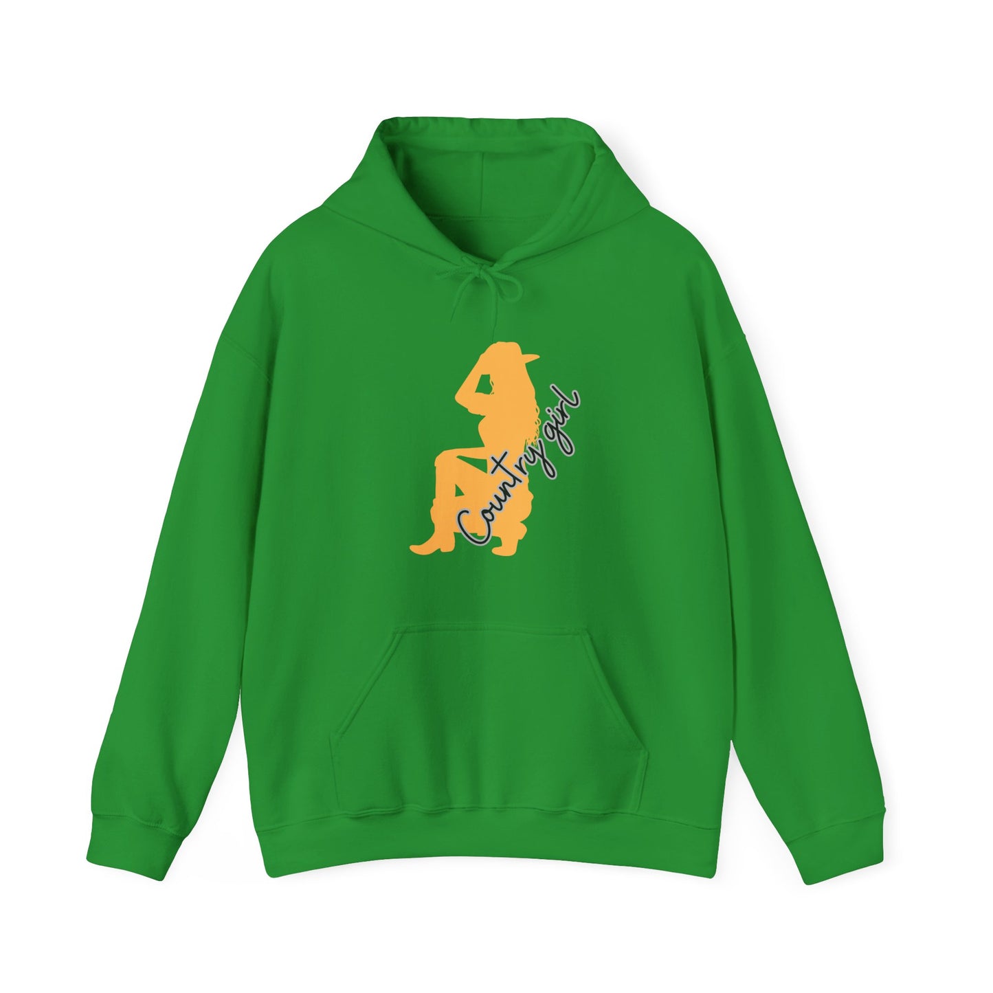 Country Girl Unisex Heavy Blend™ Hooded Sweatshirt Country Music Farm Girl Guitar Cowboy Spurs Cowboy Hat Hoodie Sweater Pullover