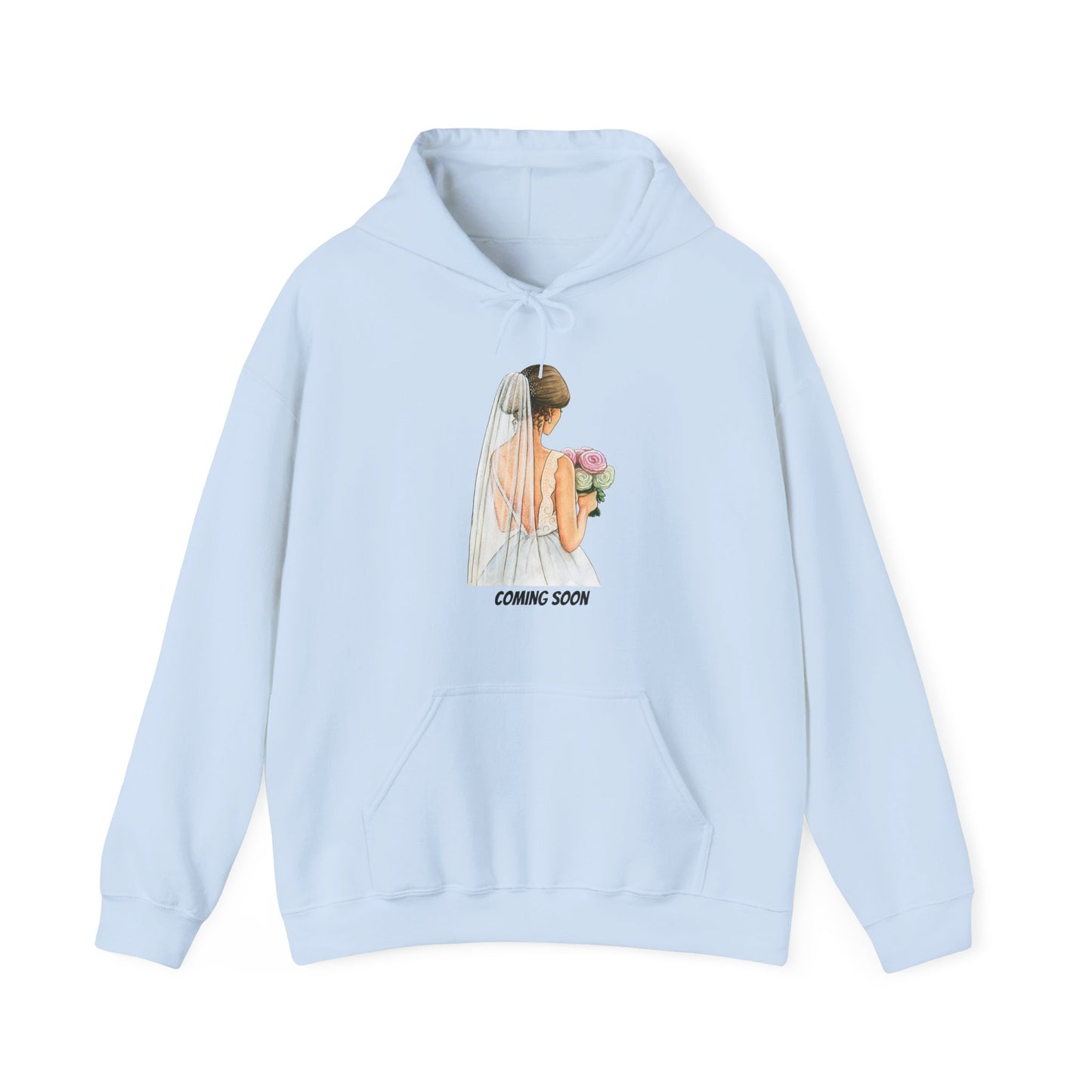 Coming Soon Hoodie Engagement Fiance Pullover Sweater Wedding Bride Bridezilla Marriage Bridesmaids Unisex Hooded Sweatshirt