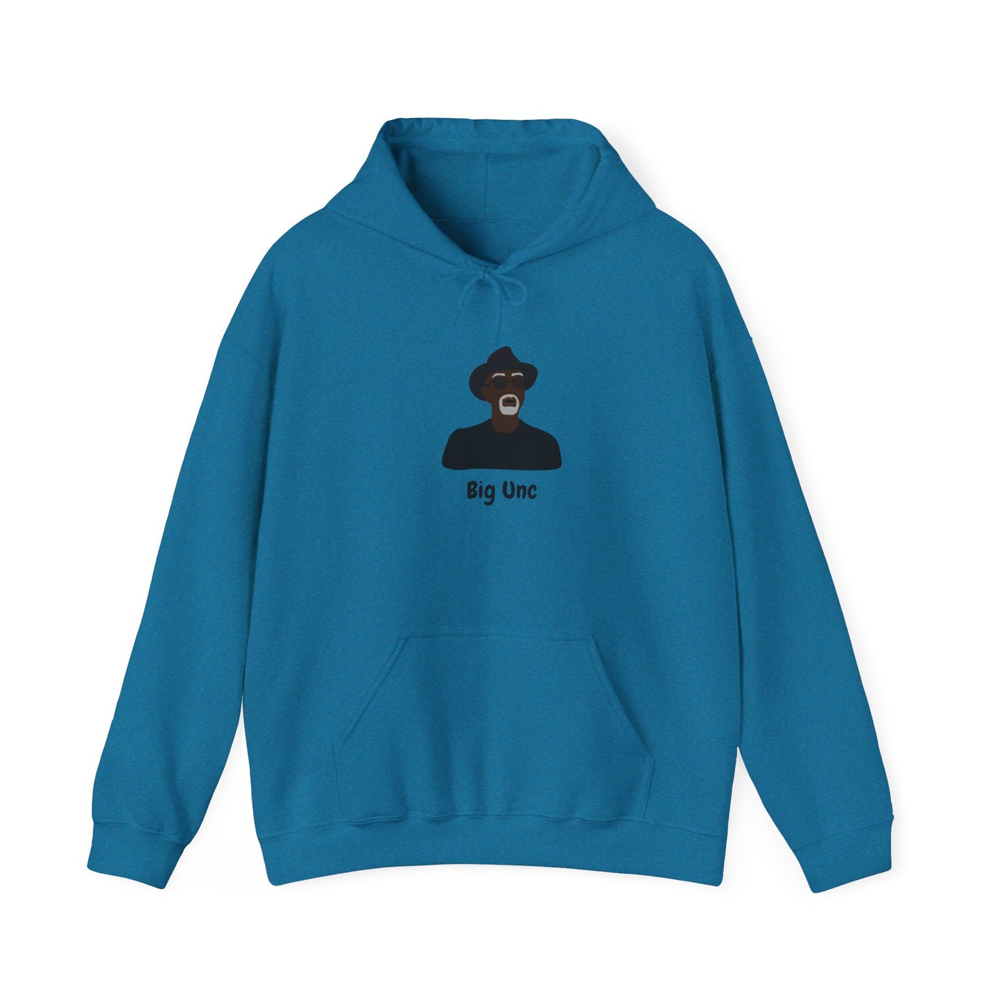 Big Unc Hoodie Unisex Heavy Blend™ Hooded Sweatshirt Big Uncle Slang African American Black Man Older Man Pullover Sweatshirt Hoodie