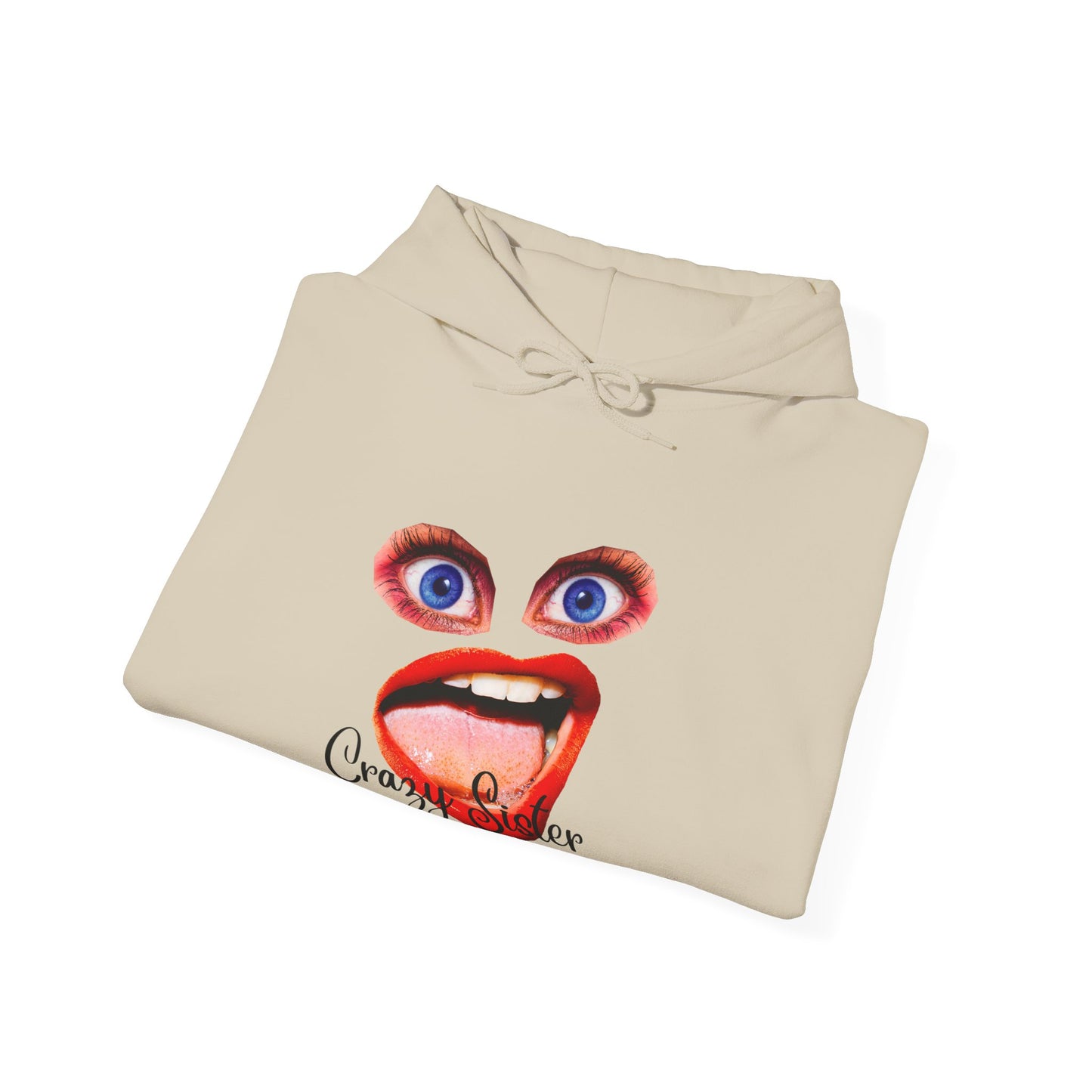 Crazy Sister Unisex Heavy Blend Hooded Sweatshirt Sibling Shirt