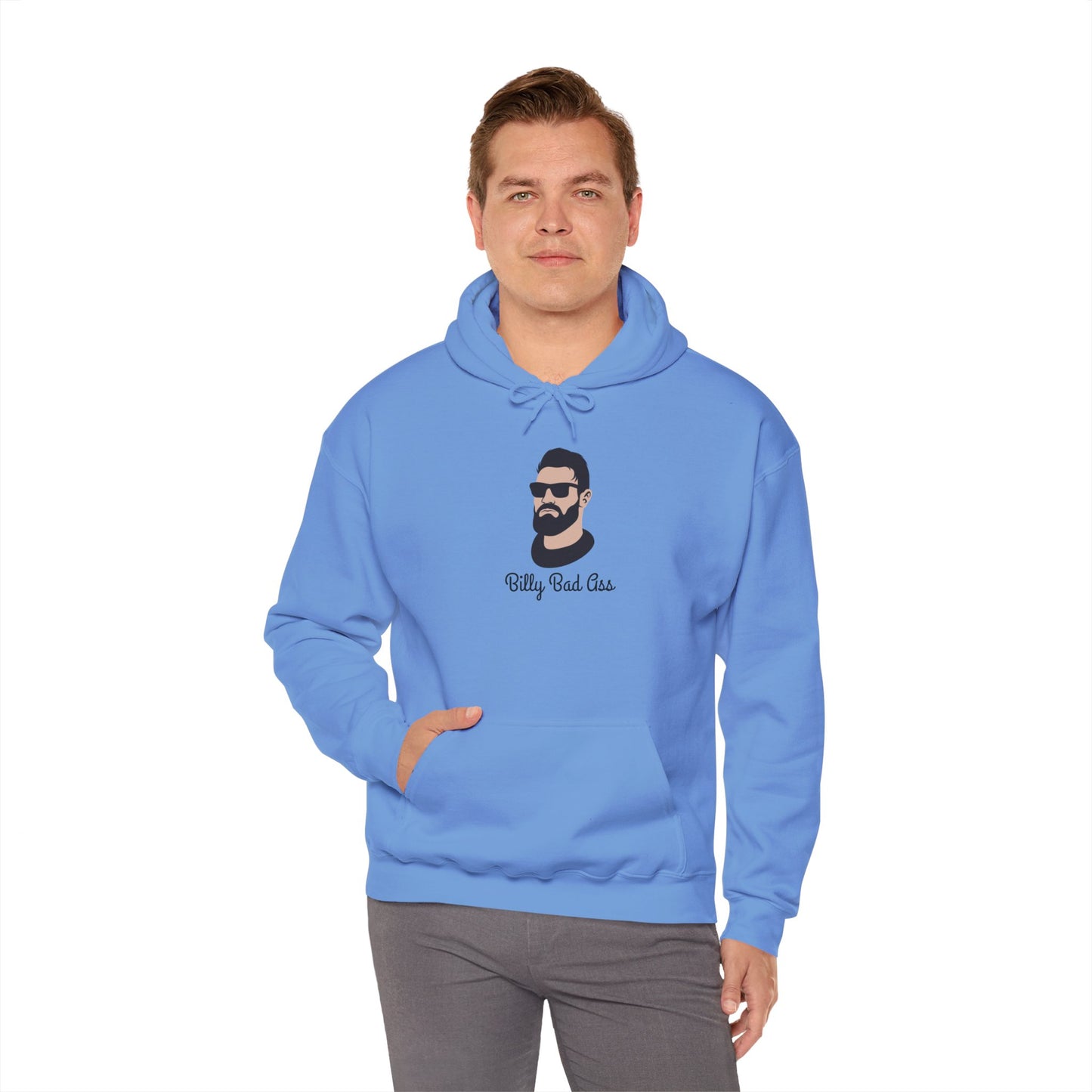 Billy Bad A Unisex Heavy Blend Hooded Sweatshirt Tough Guy Pullover Sweater