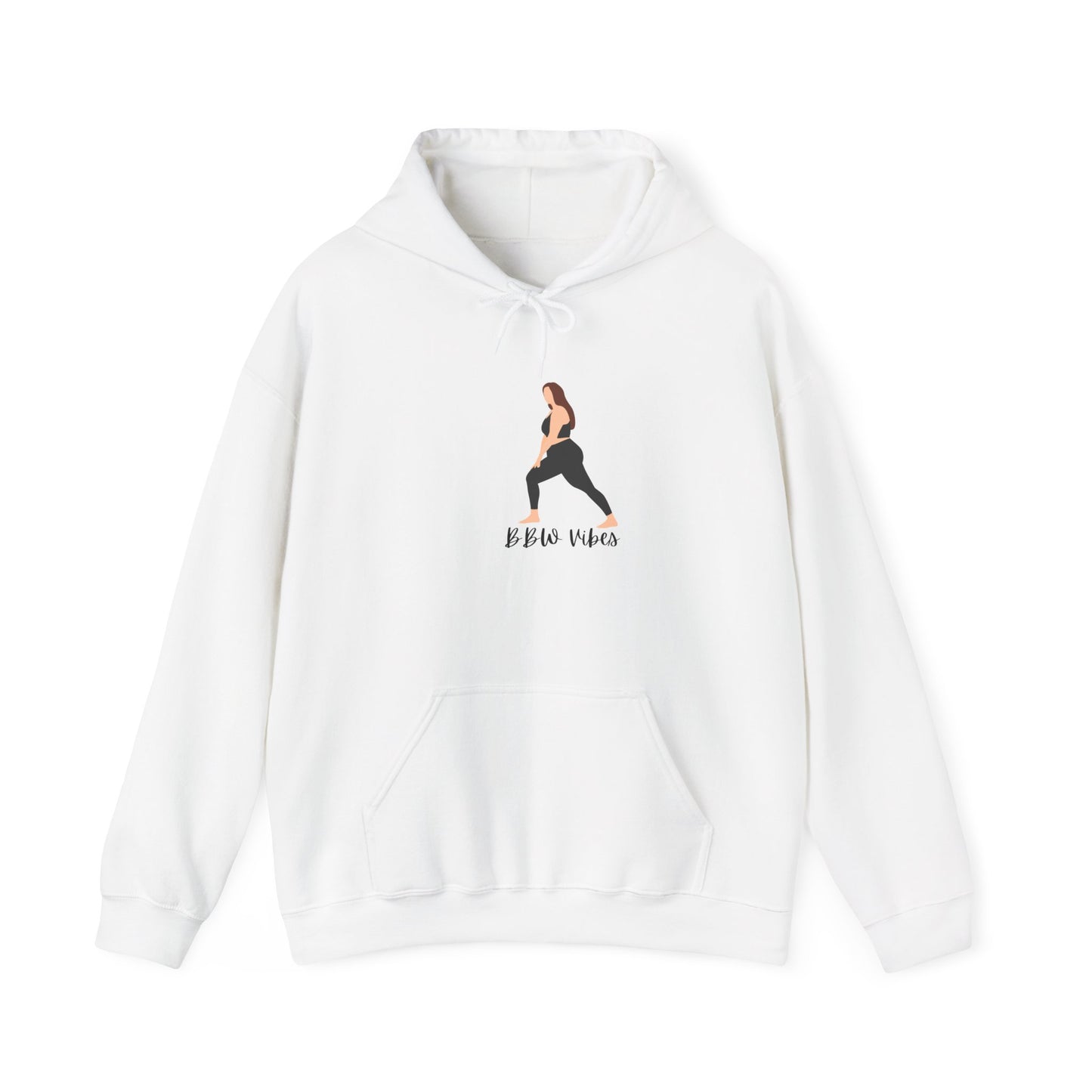 BBW Vibes Unisex Heavy Blend™ Hooded Sweatshirt Hoodie Plus Size Woman Big Back Heavy Set Full Figured Pullover Sweater