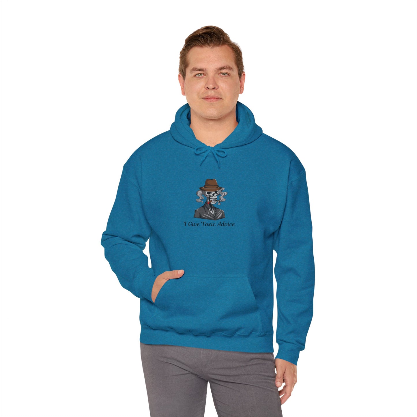 I Give Toxic Advice Unisex Hoodie - Stylish Heavy Blend Sweatshirt for Humor Lovers Toxic Bad Boy Bad Girl Evil Pullover Sweater