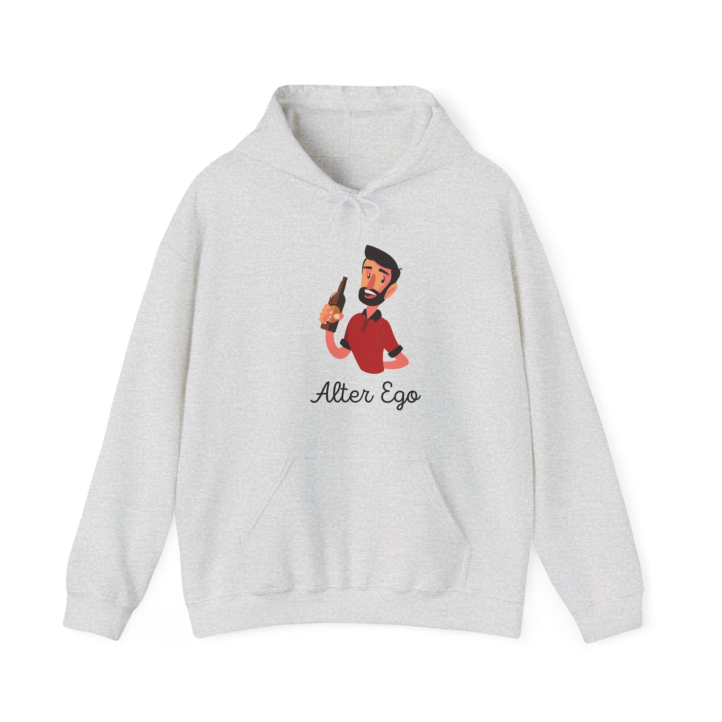 Alter Ego Unisex Heavy Blend Hooded Sweatshirt Personality Twin Drinking Alcoholic Party Shirt Hoodie Sweater Pullover