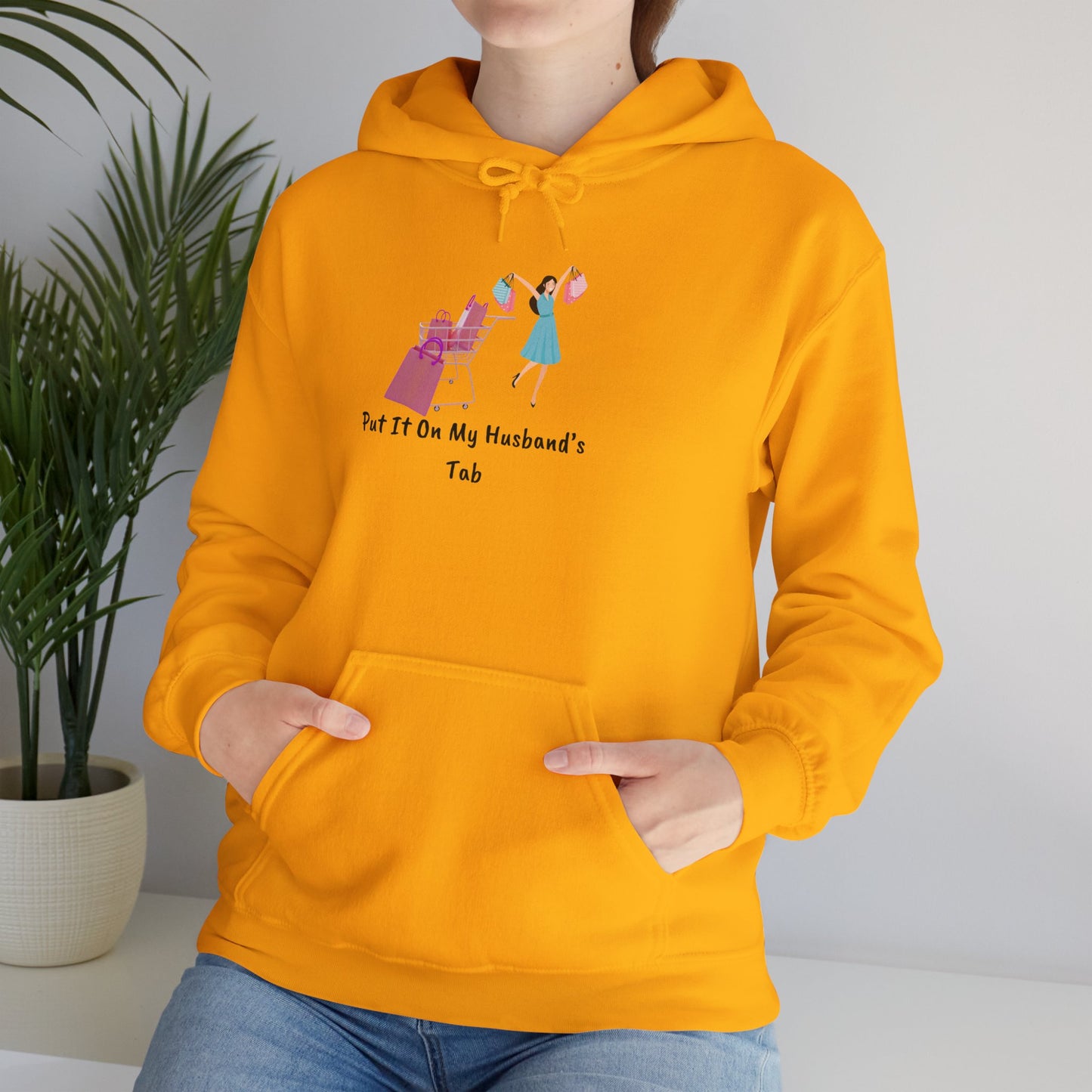 Put It On My Husband's Tab Hoodie Sweater Pullover Hooded Sweatshirt