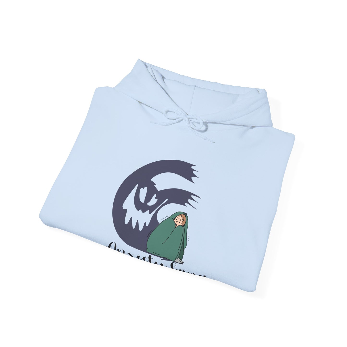 Anxiety Gang Unisex Heavy Blend™ Hooded Sweatshirt Stress Shirt Anxiety Attack