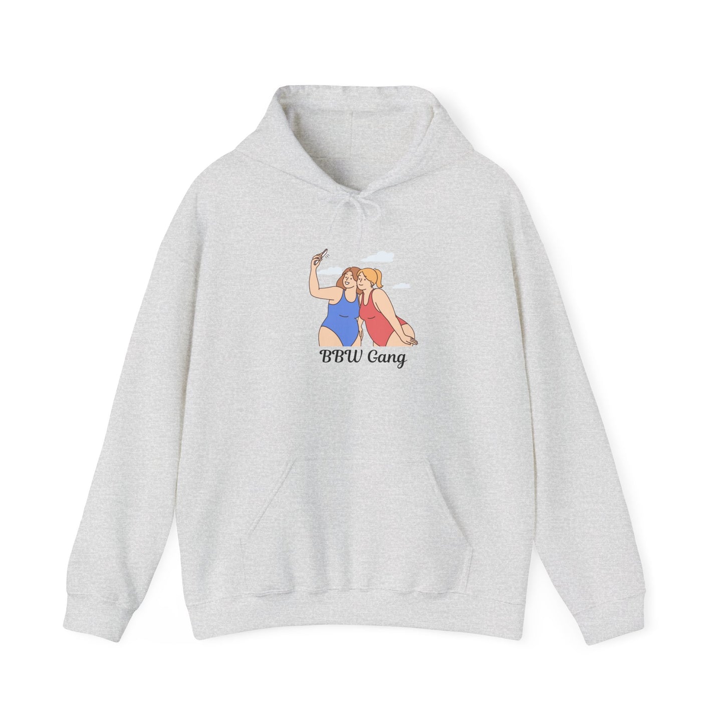 BBW Gang Hoodie - Cozy Unisex Heavy Blend Sweatshirt Plus Size Big Girl Sweater Hooded Sweatshirt Pullover