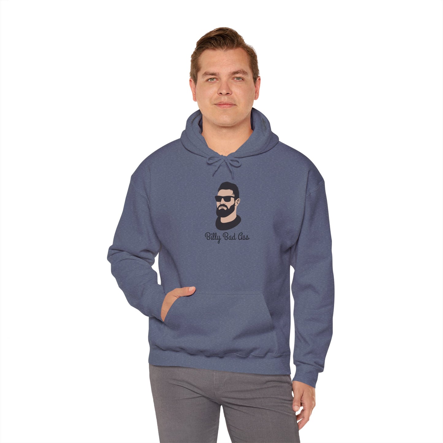 Billy Bad A Unisex Heavy Blend Hooded Sweatshirt Tough Guy Pullover Sweater
