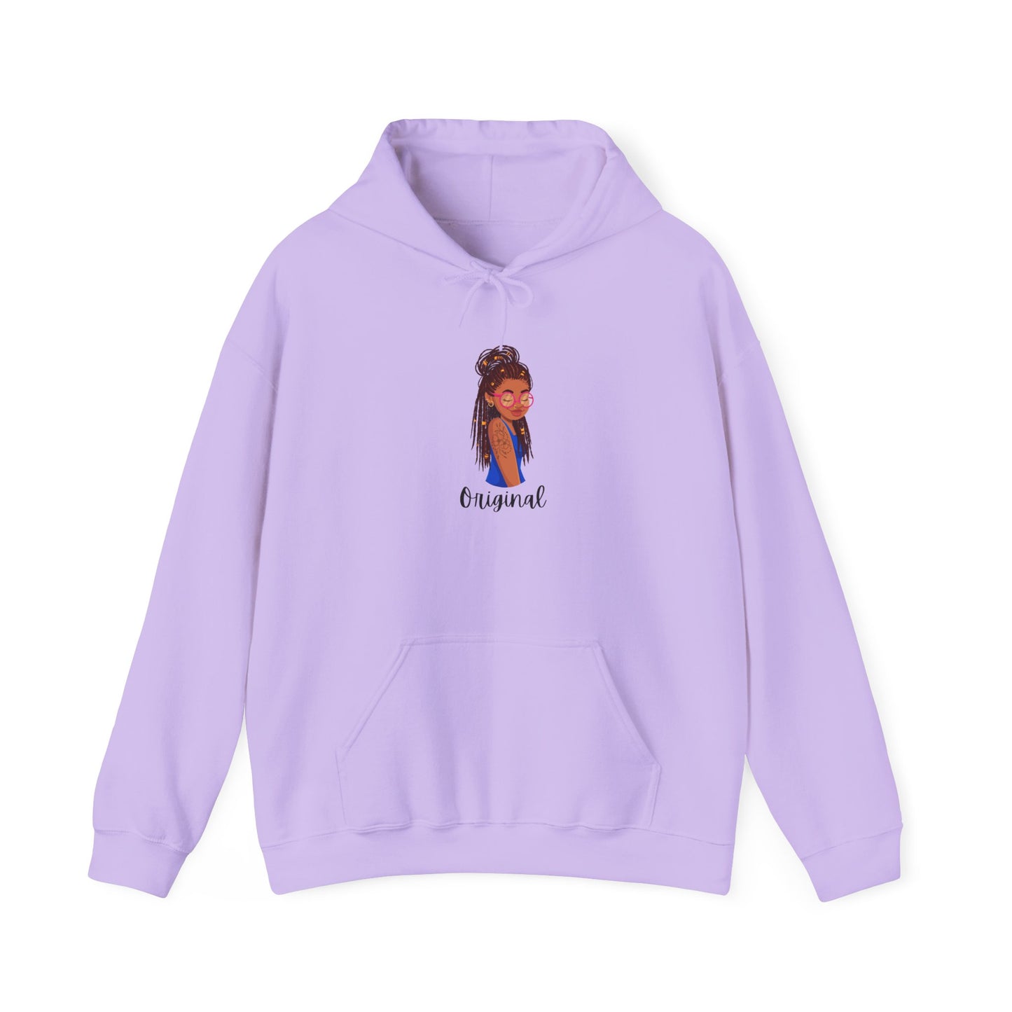 Original Black Girl Hooded Sweatshirt - Unisex Heavy Blend™ - Cozy Fashion for Every Occasion Pullover Sweater