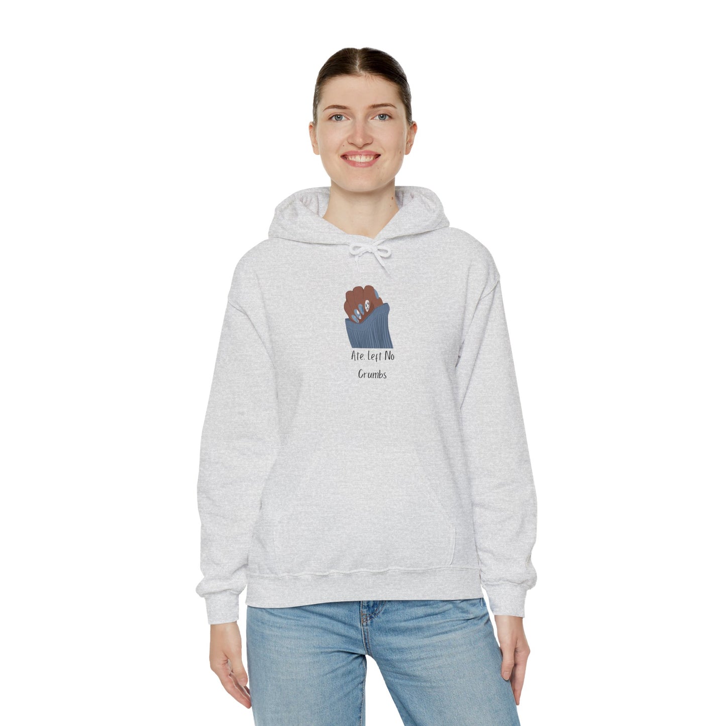 Ate Left No Crumbs Unisex Hooded Sweatshirt Sweater Pullover Hoodie Sweater