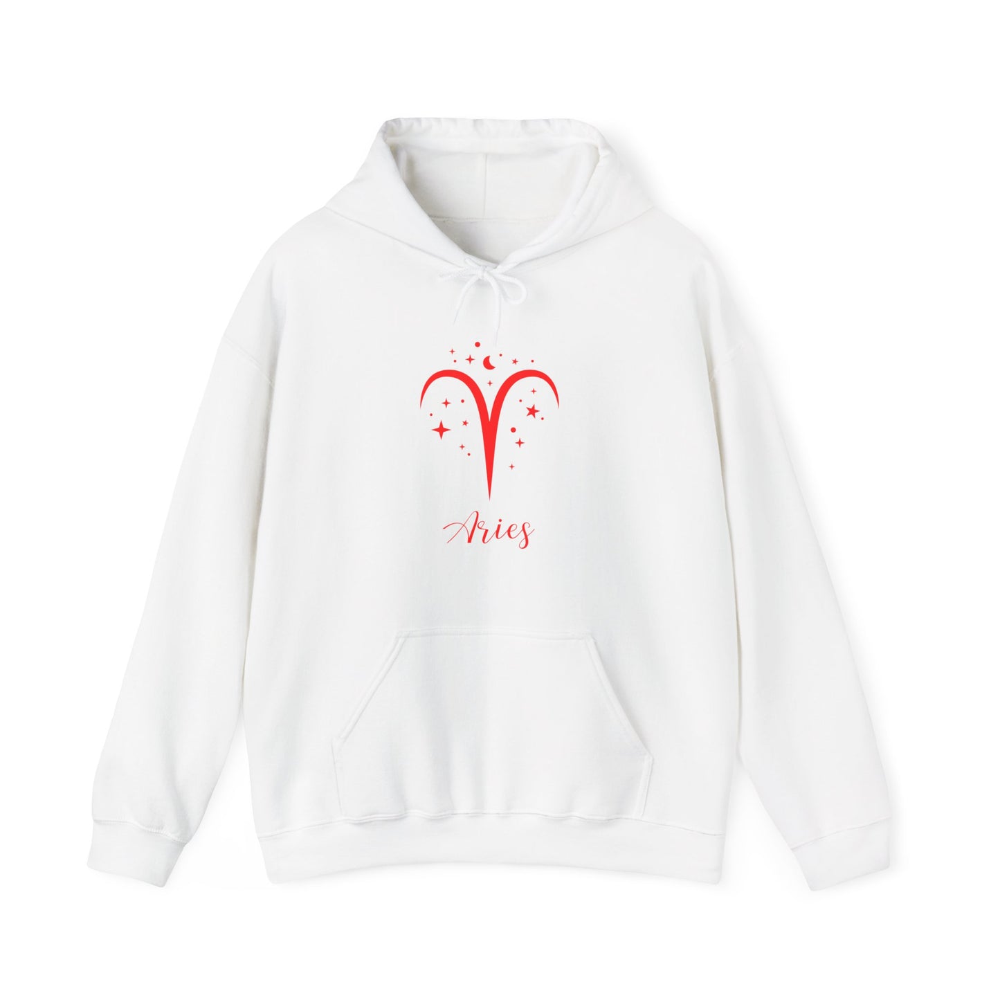 Aries Zodiac Astrology With Traits Unisex Heavy Blend Hooded Sweatshirt